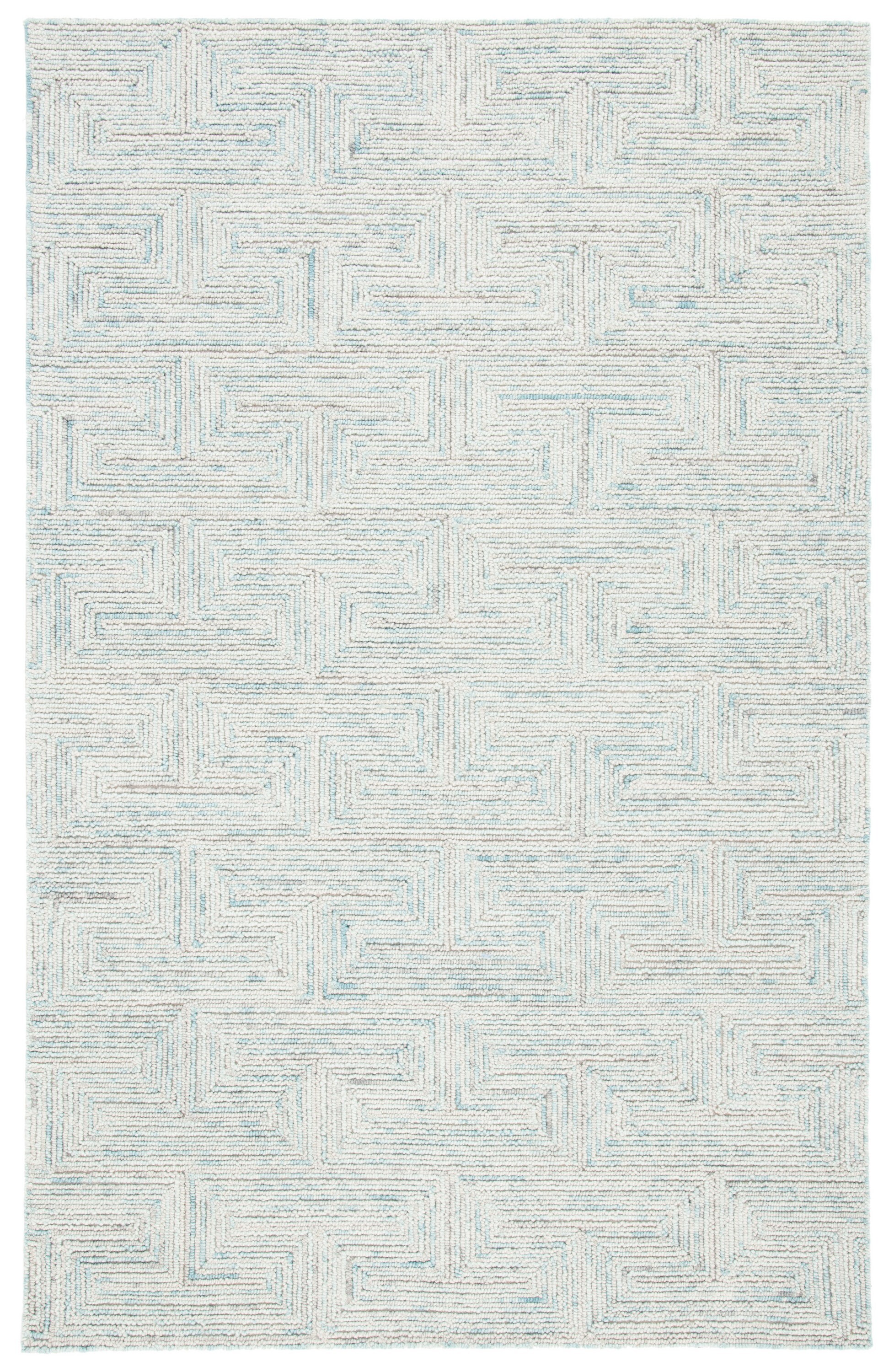 Gray Hand-Tufted Wool 4' x 6' Rectangular Area Rug