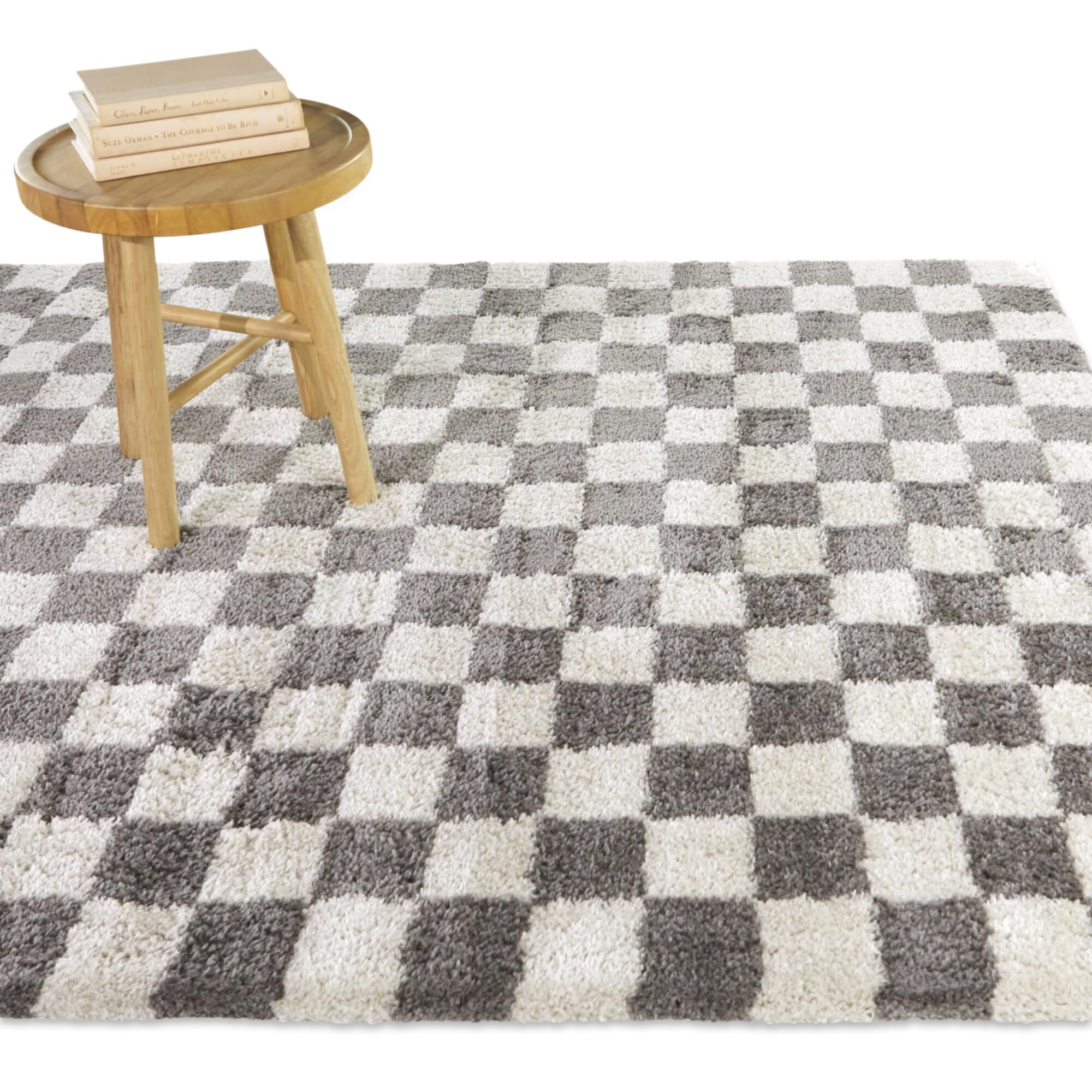 Balta 3122587 5 x 6 (ft) Polyester Charcoal Rectangular Indoor Geometric Global Area rug