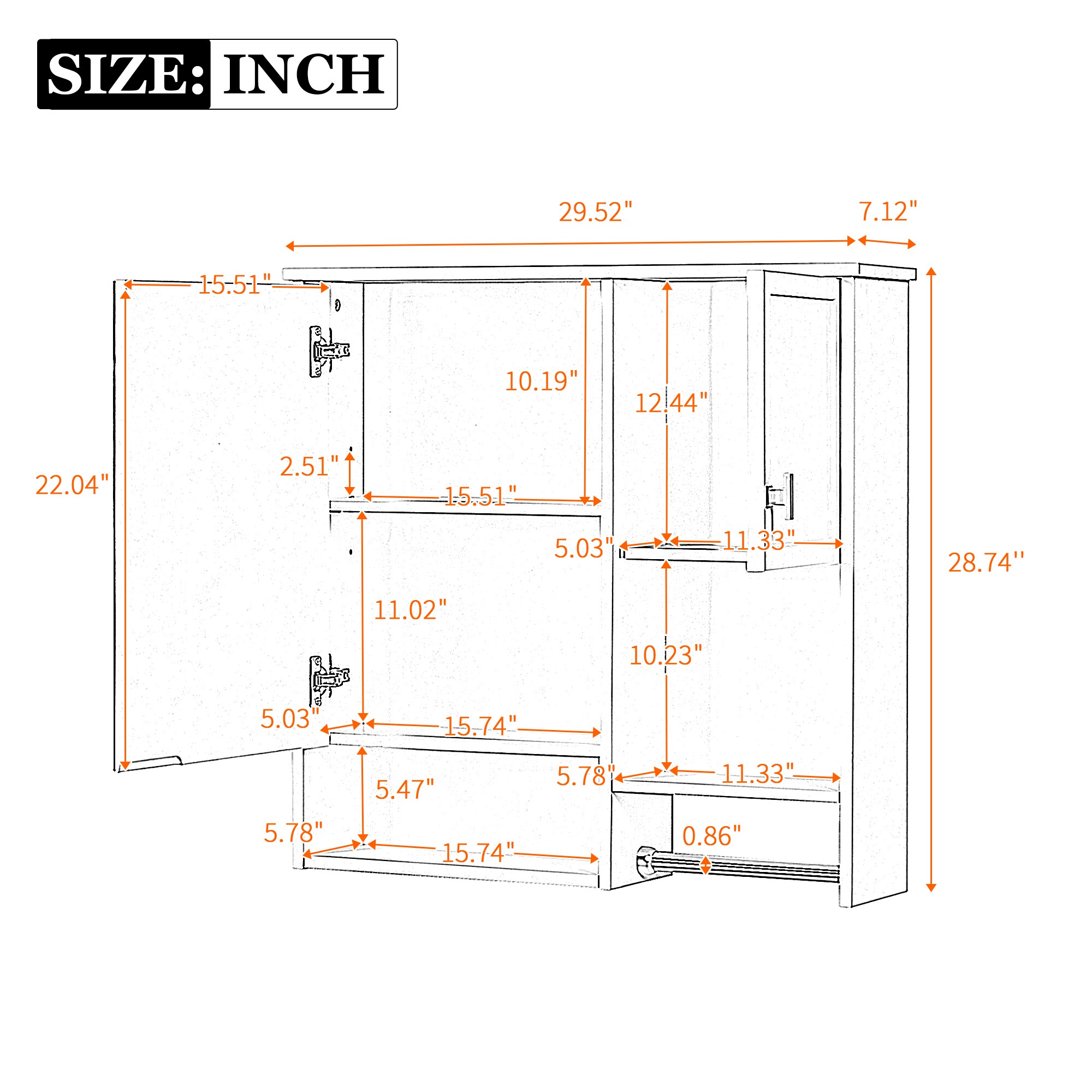 Clihome CL-862549 Bathroom-Medicine-Cabinets - View #7