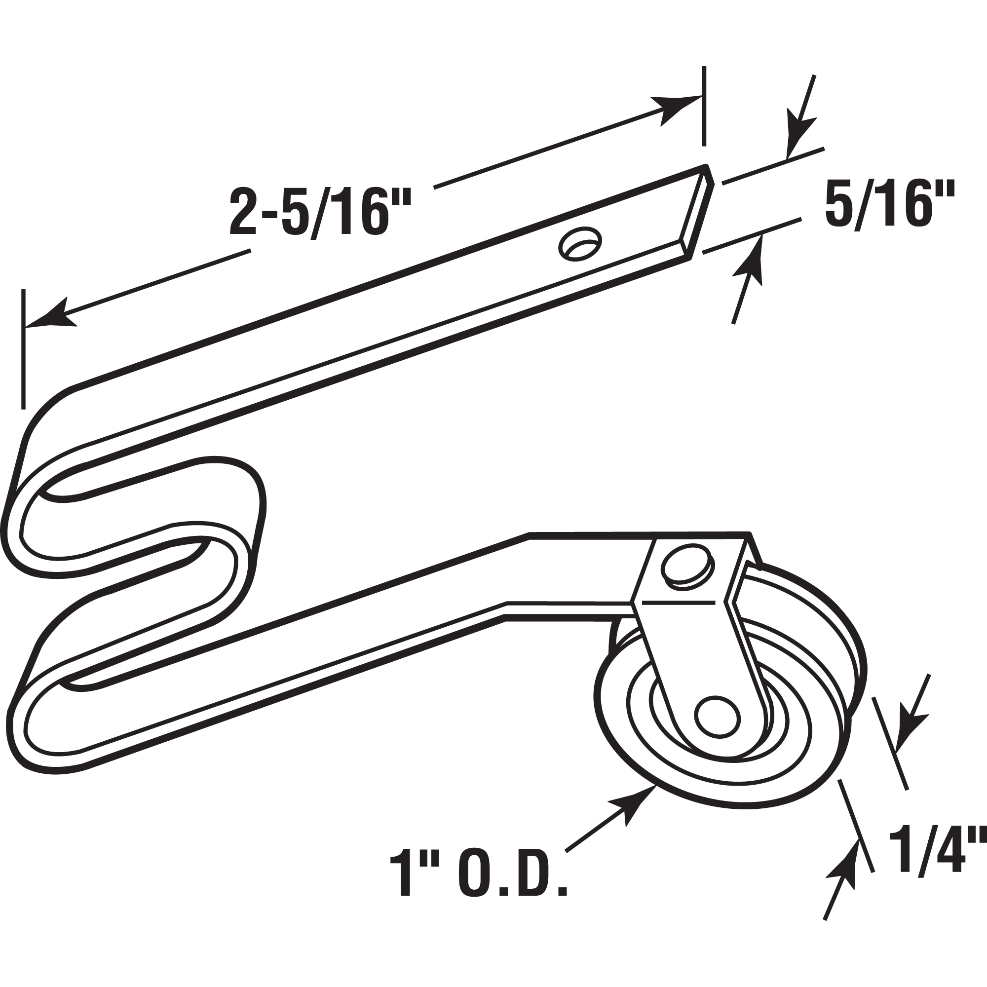 Prime-Line 2-Pack 1-in Nylon Sliding Screen Door Roller B 512 at Lowes.com