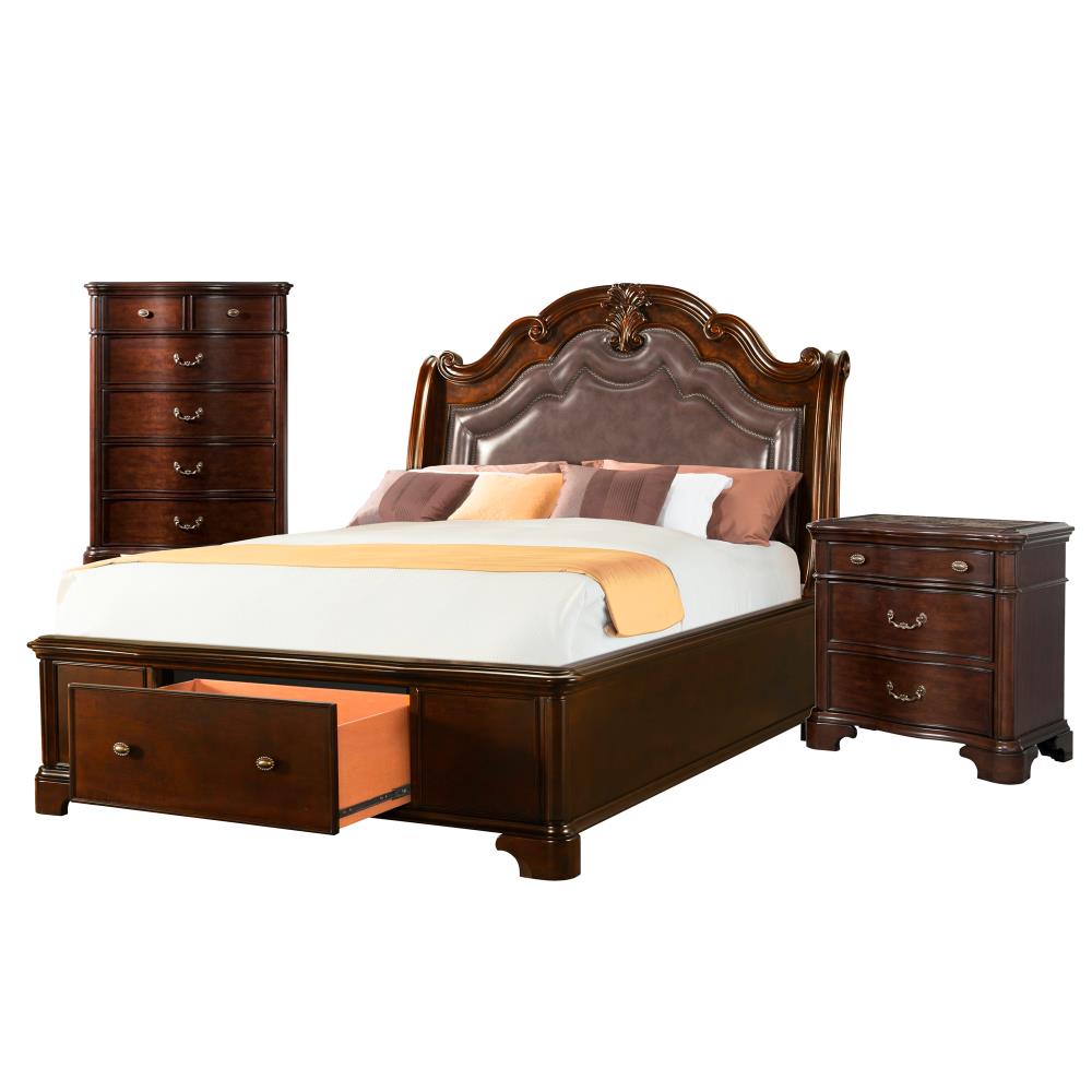 Picket House Furnishings TB6003QB Tomlyn Dark Cherry Queen Bedroom Set