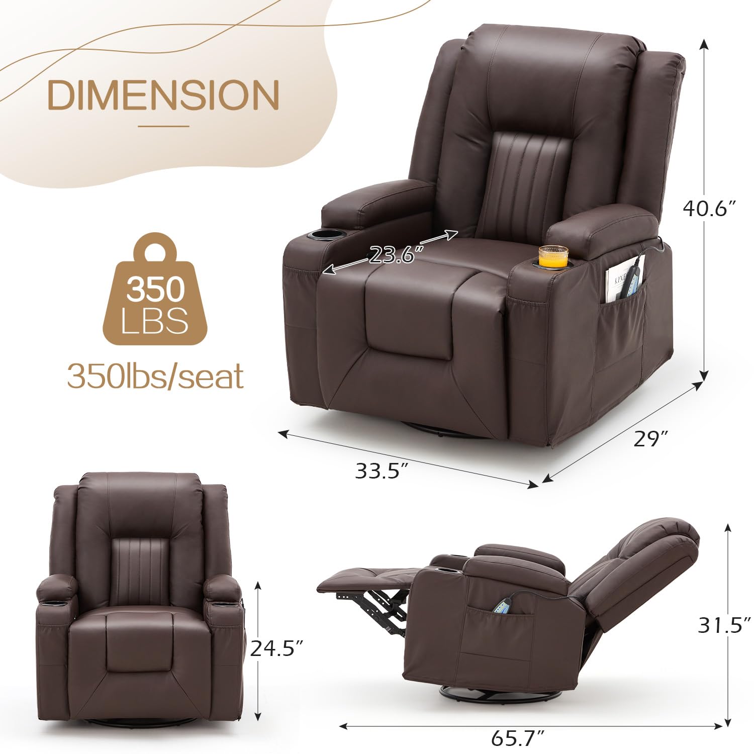 AECOJOY 13096UBR-LS01 Sofas-Loveseats - View #2