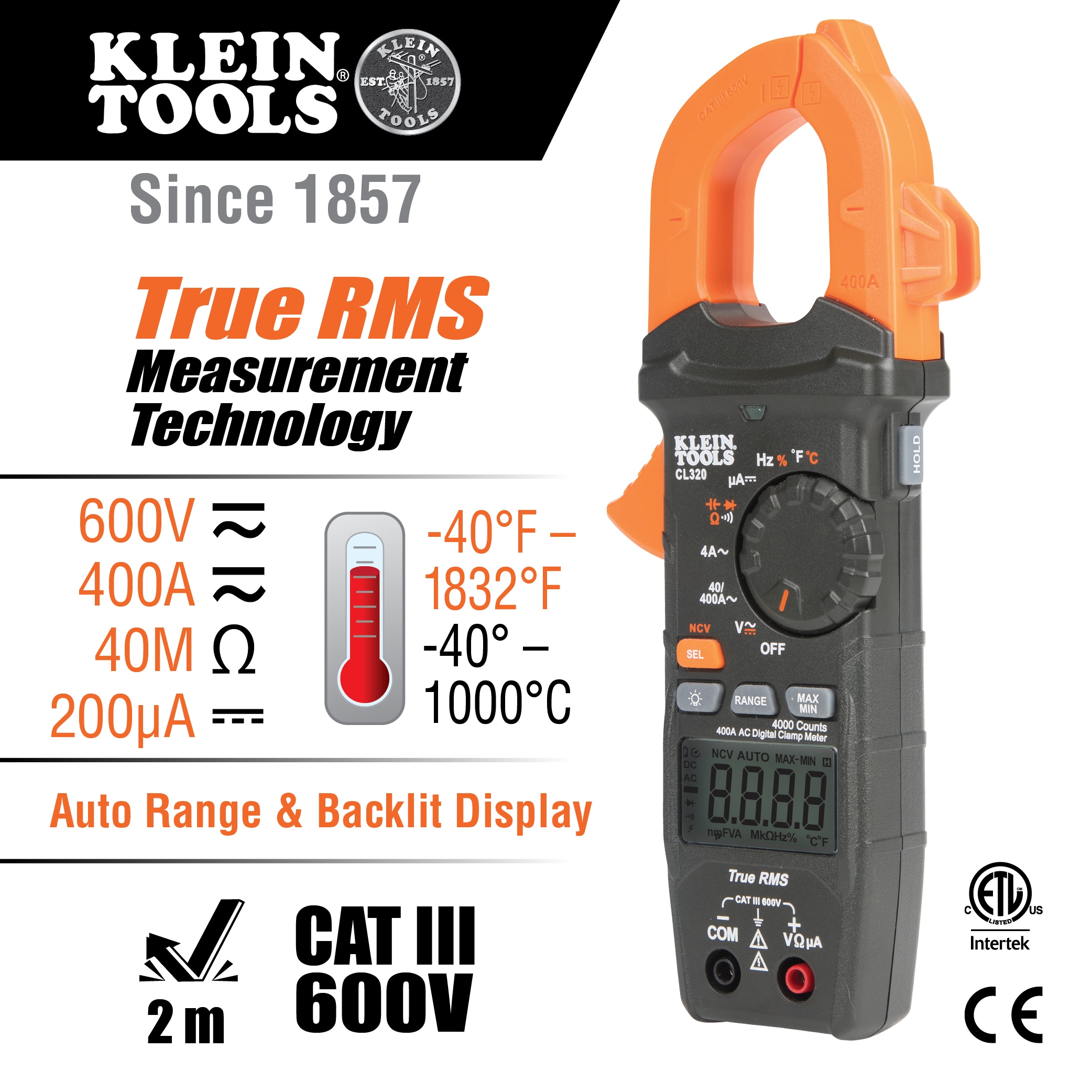 Klein Tools CL320KIT multimeters - View #2