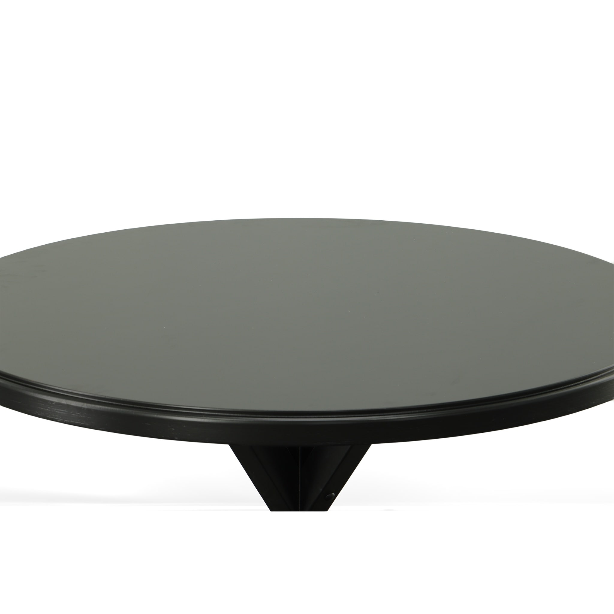 Winslet Round Black Wood X Base Dining Table