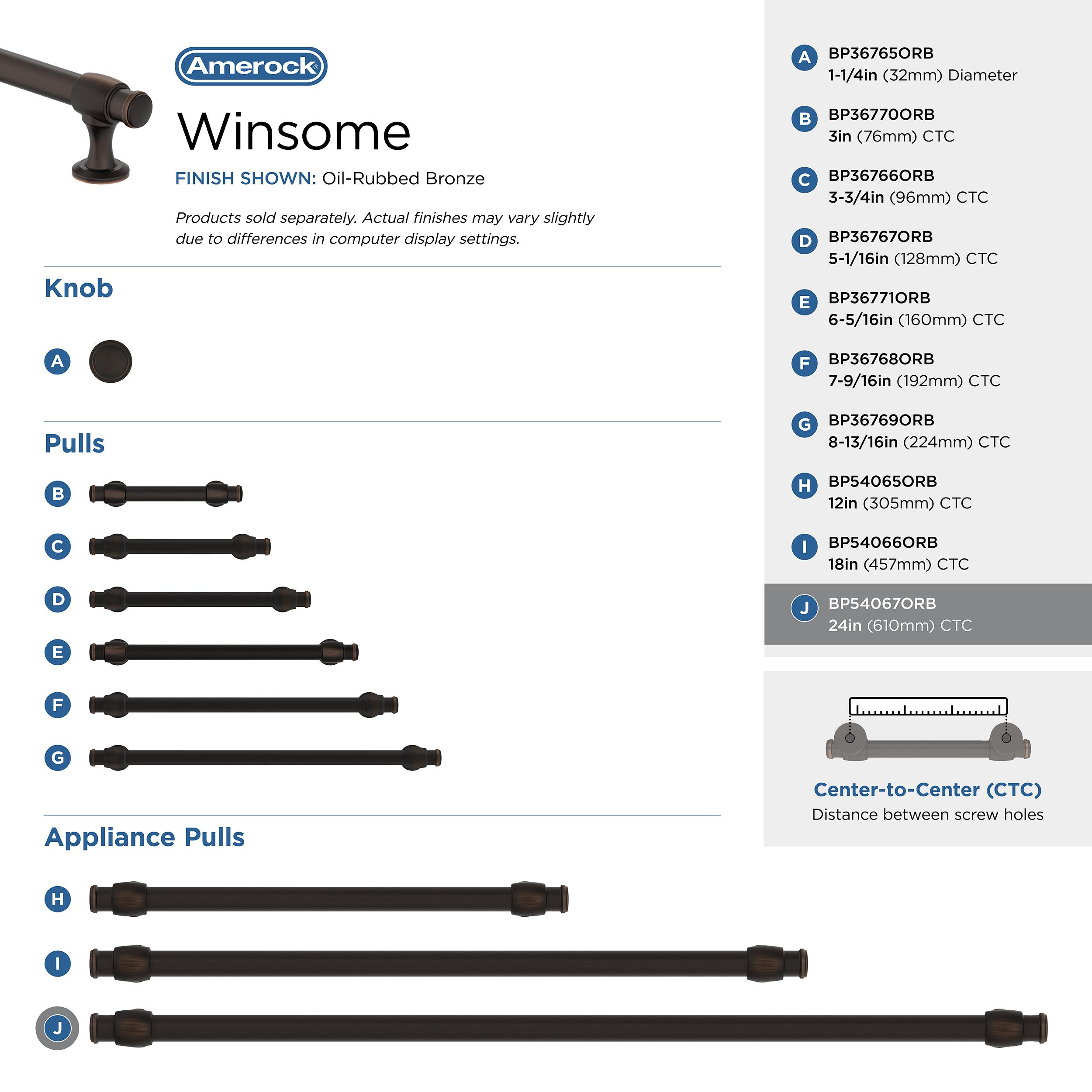 Amerock BP54067ORB Cabinet-Pulls - View #6