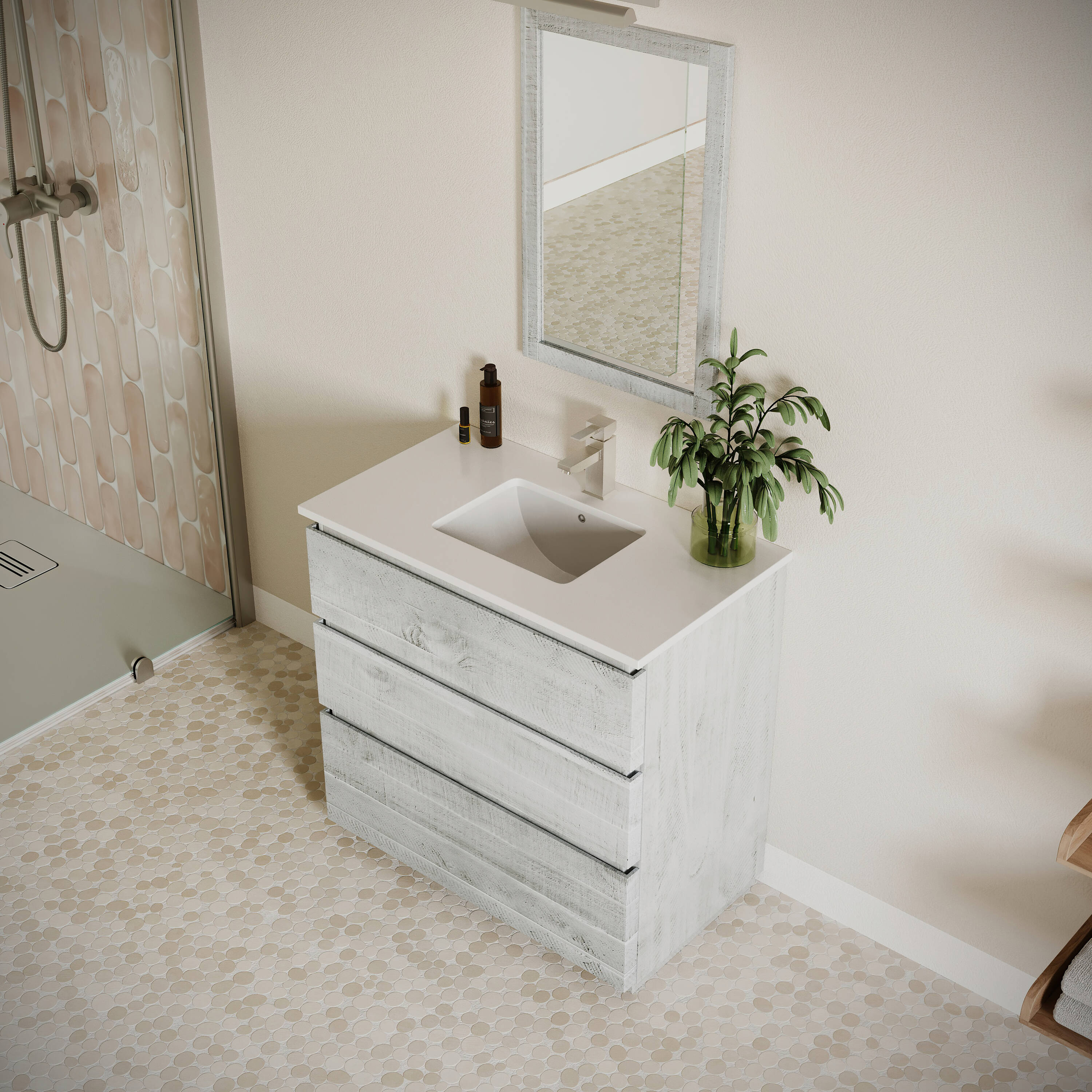 Fresca FCB3136RWH-FC-CWH-U Bath-Vanity-Combo - View #4