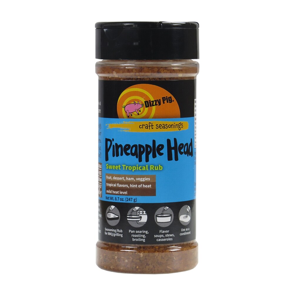 Dizzy Pig DP-PH-8 Pinapple Head Sweet Tropical BBQ Rub 8.7 oz 1 pk