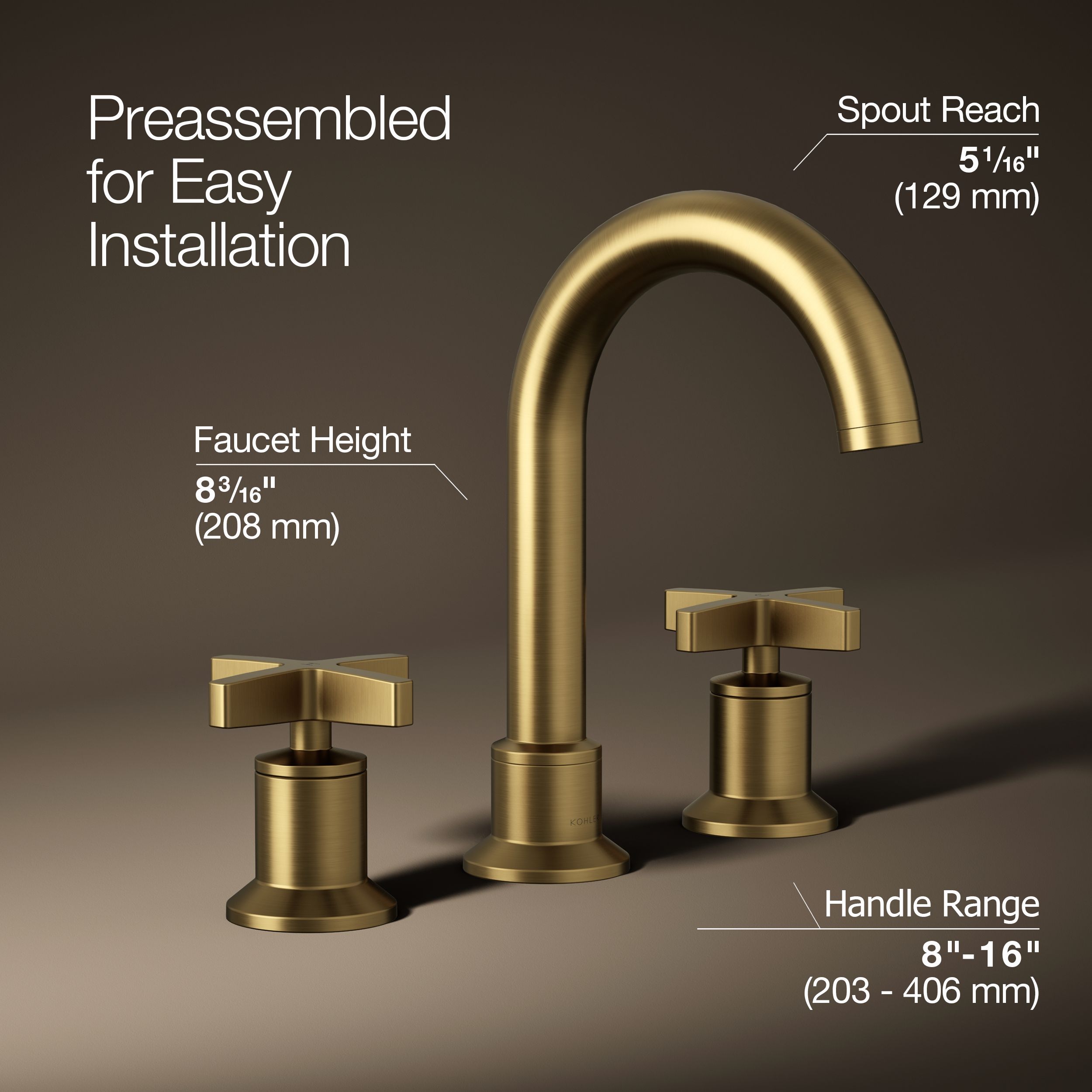 KOHLER REC28733-3D-2MB Lavatory-Faucets - View #4