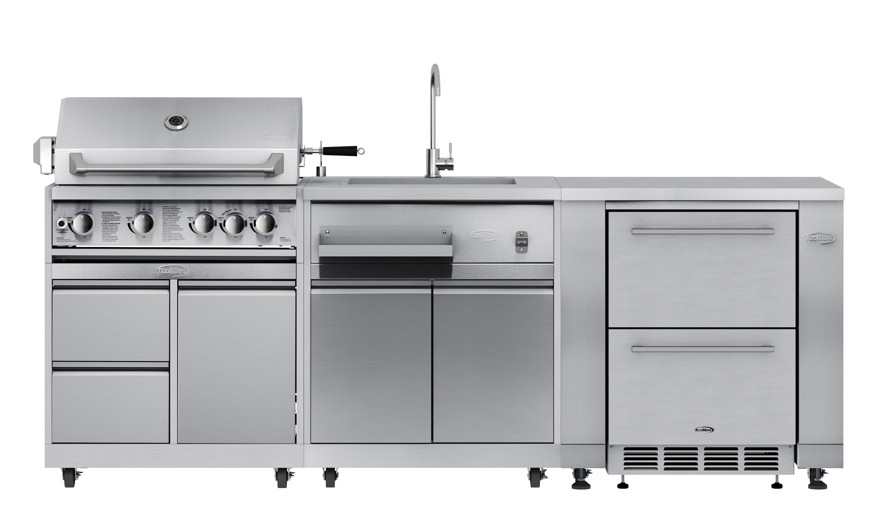 KoolMore LOW-KM-OK116 Stainlesss Steel 5 -Burner Infrared Liquid Propane Gas Grill