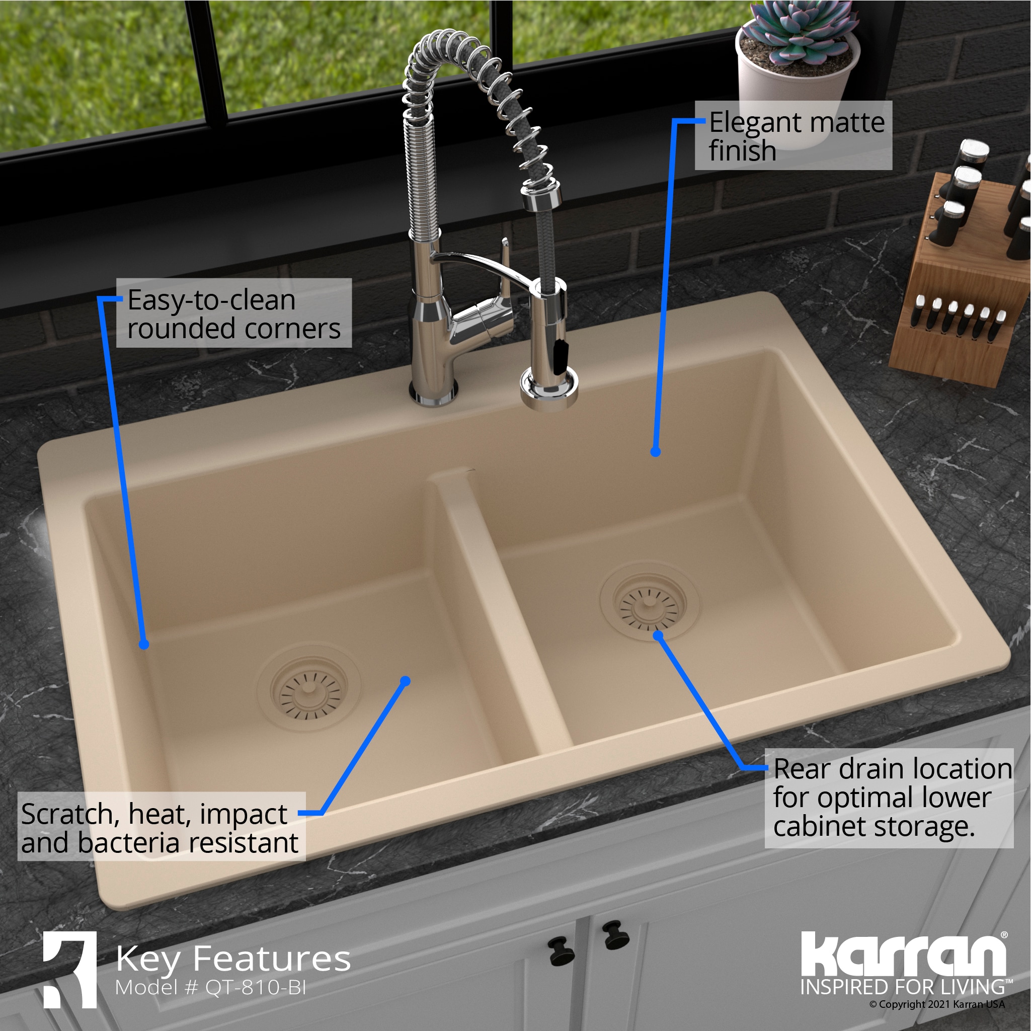 Karran QT-810-BI Kitchen-Sinks - View #7