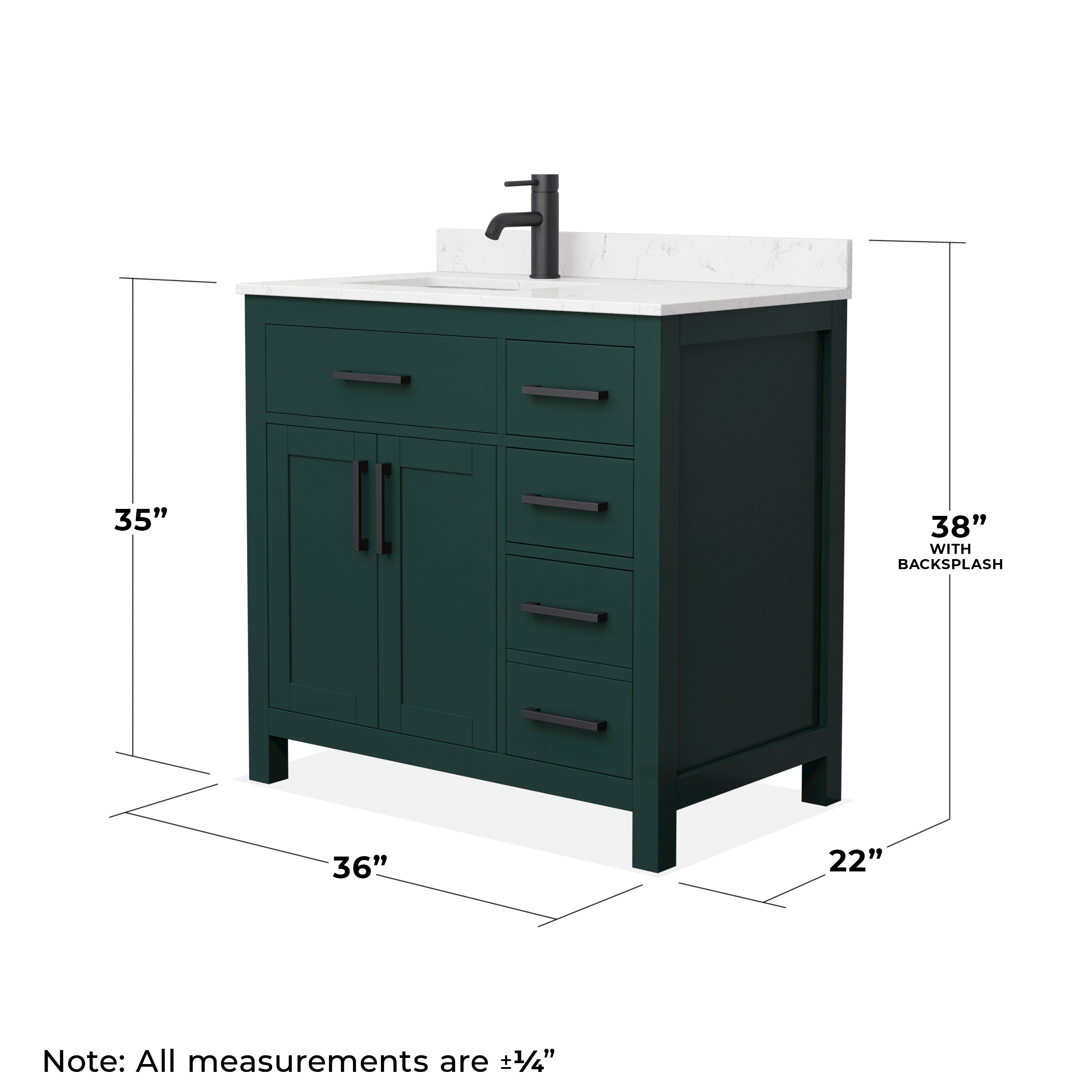 Wyndham Collection WCG242436SGKCCUNSMXX Bath-Vanity-Combo - View #5