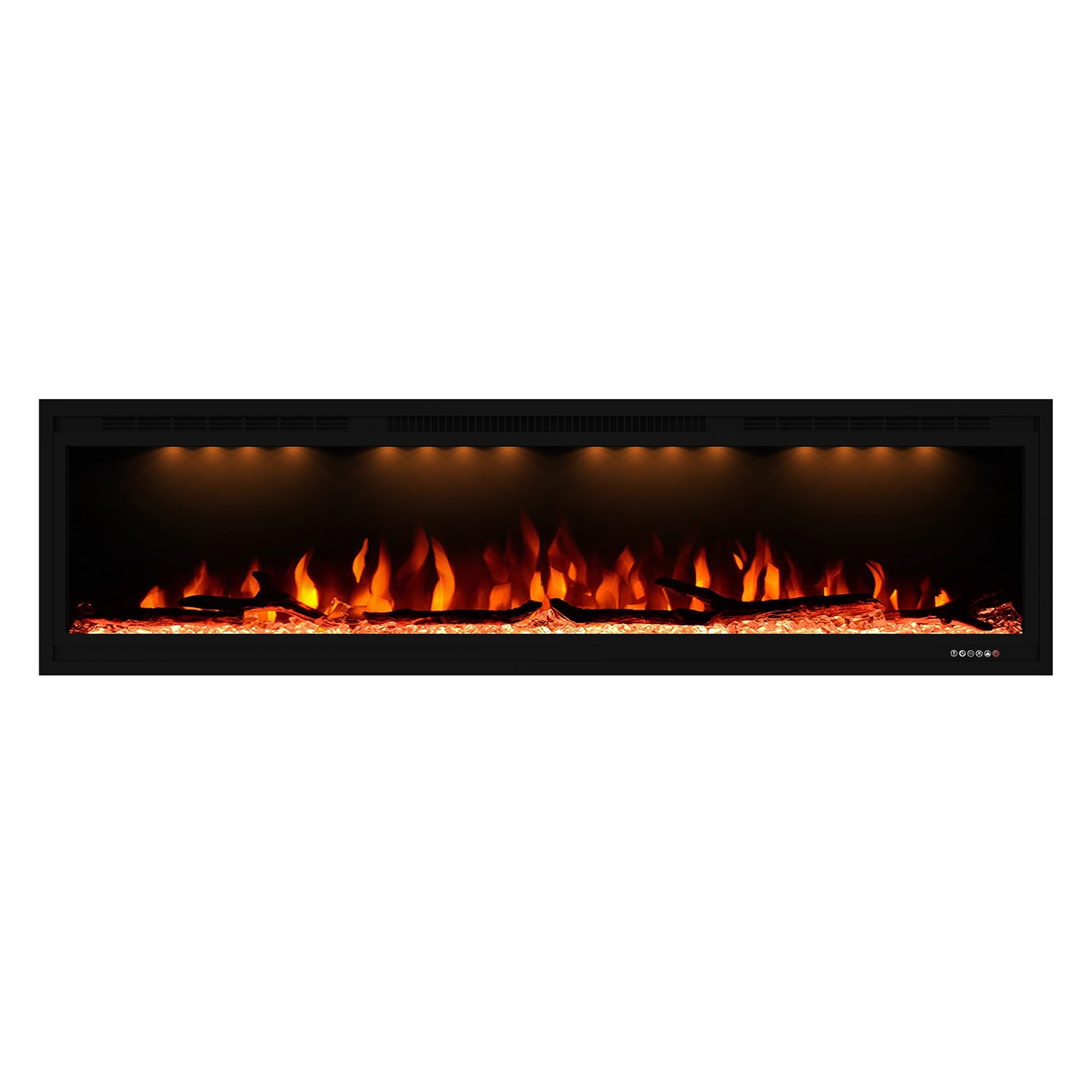 CASAINC VL-WF-BI60 62-Inches W Black Wall mount LED Wall-mount Electric Fireplace with Remote Control Included