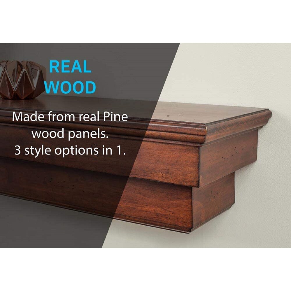 Mantels Direct SALEM-60-AC Mantel-Shelves - View #5