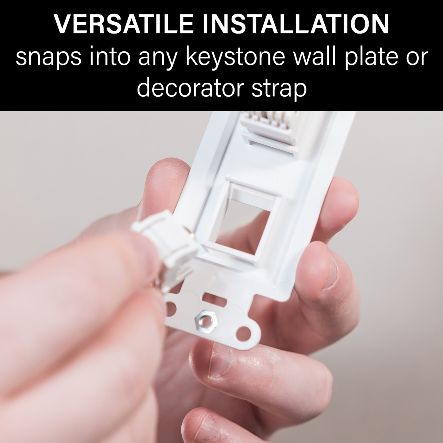 On-Q/Legrand F3481-WH-V1 Audio-Video-Wall-Jacks - View #2