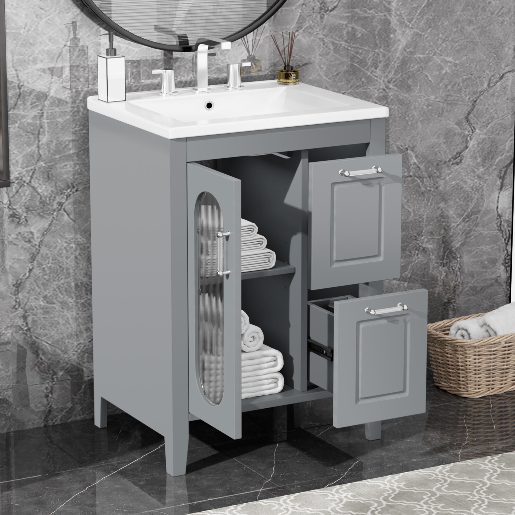 ModernLuxe L3P-N725P245273E Bath-Vanity-Combo - View #2