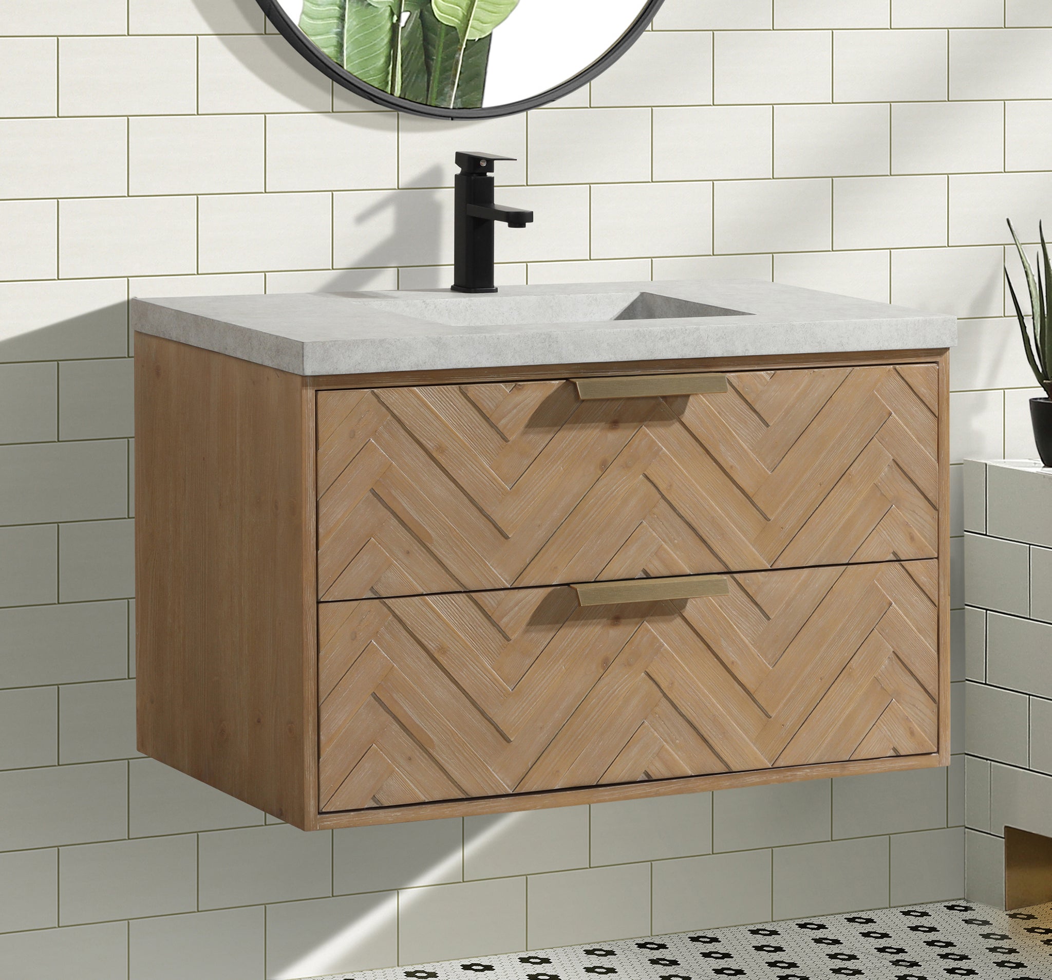 Ari Kitchen & Bath AKB-CARLSBAD-36-WHFR Bath-Vanity-Combo - View #8