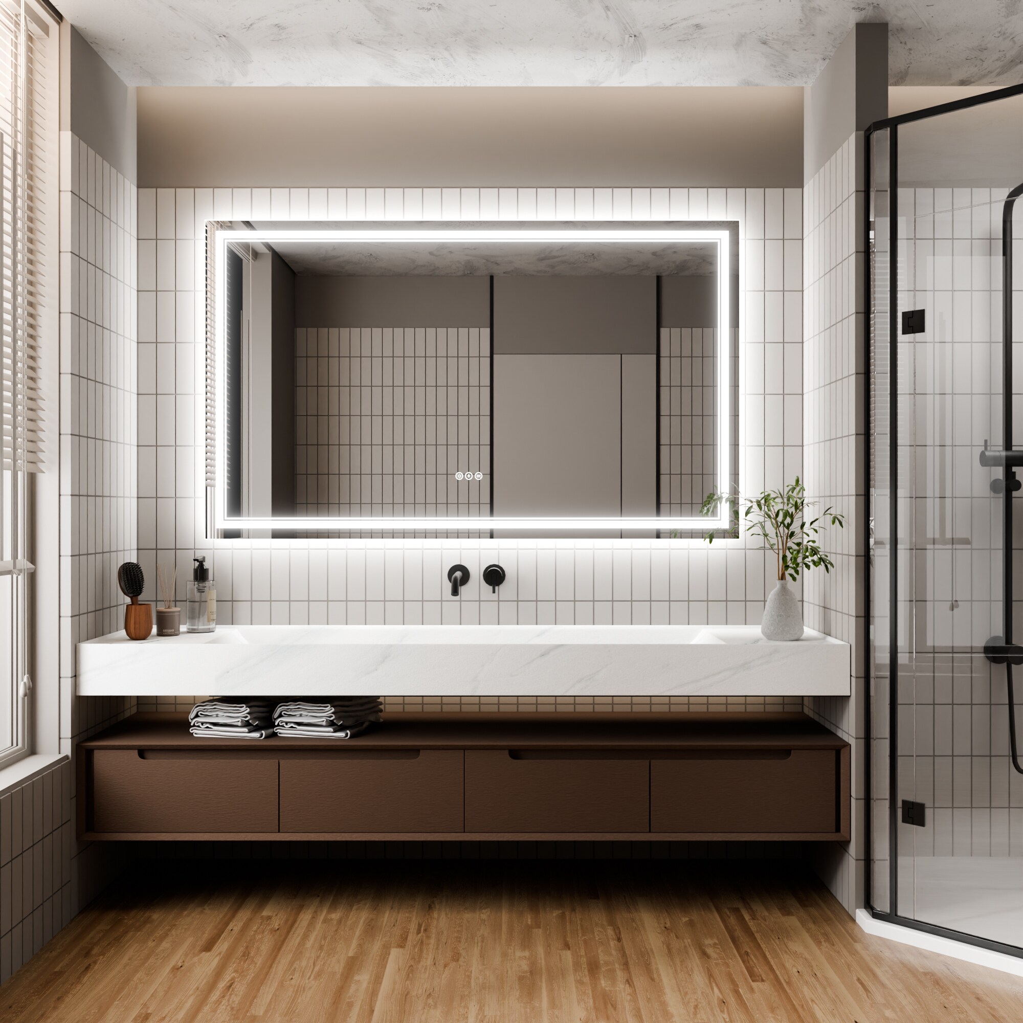 AAZJ JDEX-TF14MR3660 Framed-Bath-Mirrors - View #2