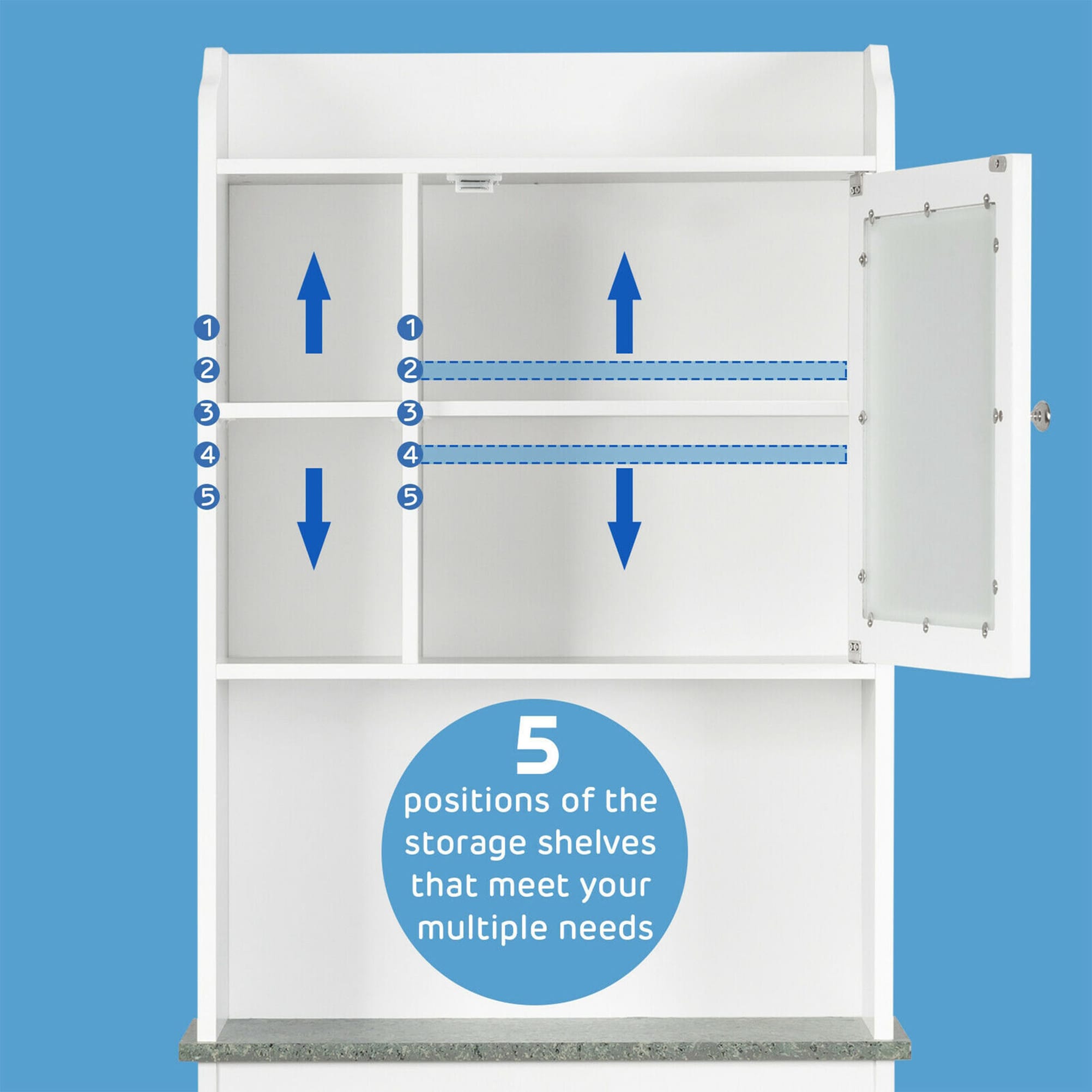 WELLFOR OUJ66491WH etageres - View #7