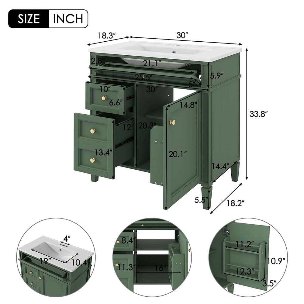 JUJABU ZJVANITY-9 Bath-Vanity-Combo - View #5