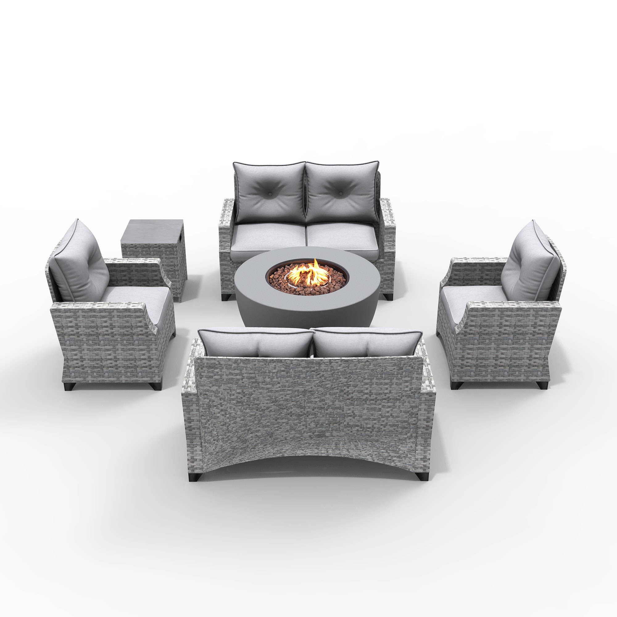 Moda Furnishings 2160-1801-2S Patio-Conversation-Sets - View #2