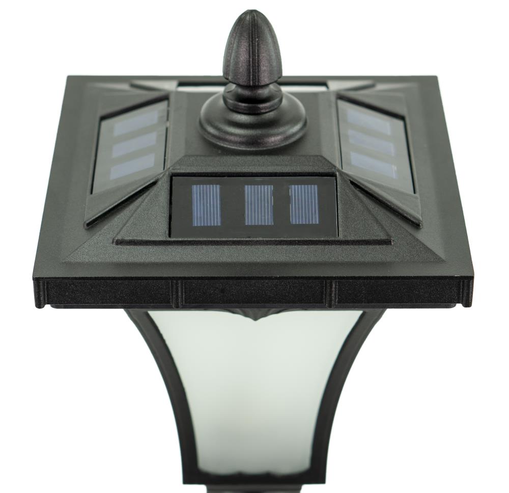 Sun-ray 52-in H Black Solar Led Post Light 3l2069 At Lowes.com