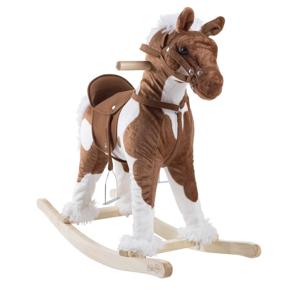 Qaba Rocking Horse With Sound, Ride On Horse With Maldives