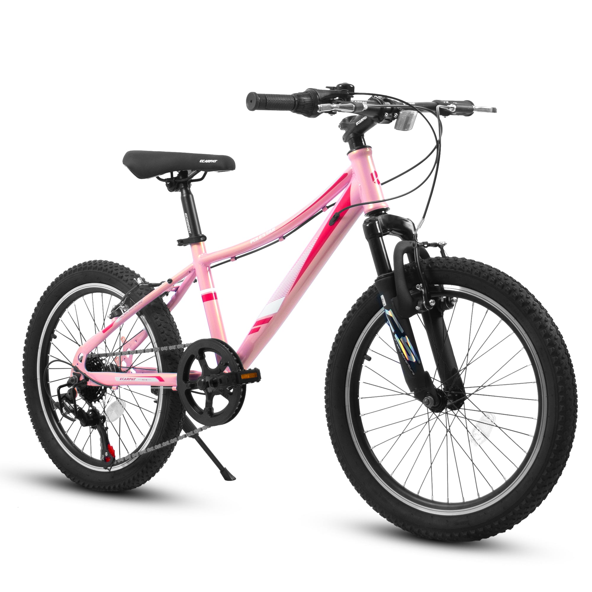 LOVMOR 20 inch Children Bicycle Shock Absorbing Front Fork 7-Speed V-brakes Mountain Tire Boys and Girls Kids Bike for Outdoor Adventure #SF-Y-W2563P294984