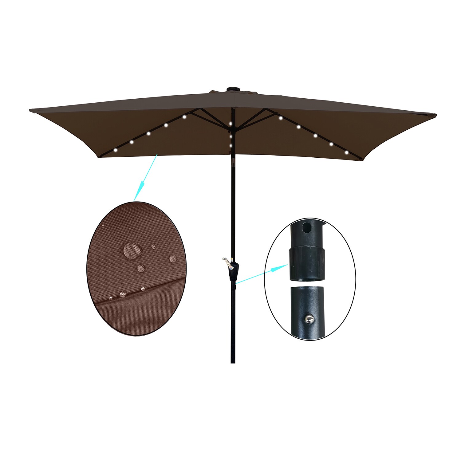 SINOFURN SYA810037RD Umbrellas-2 - View #3
