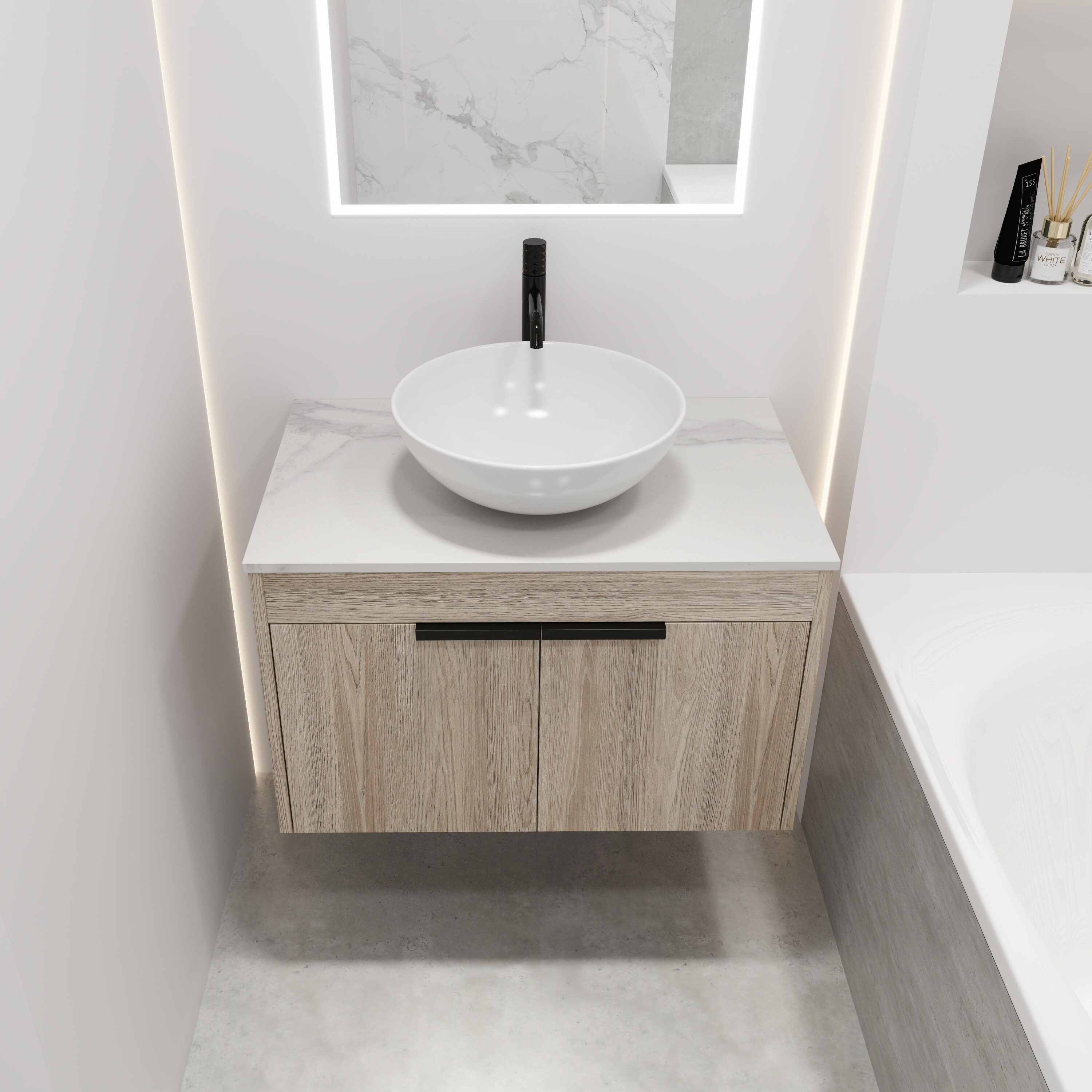 WELLFOR GLEM-S00020 Bath-Vanity-Combo - View #7