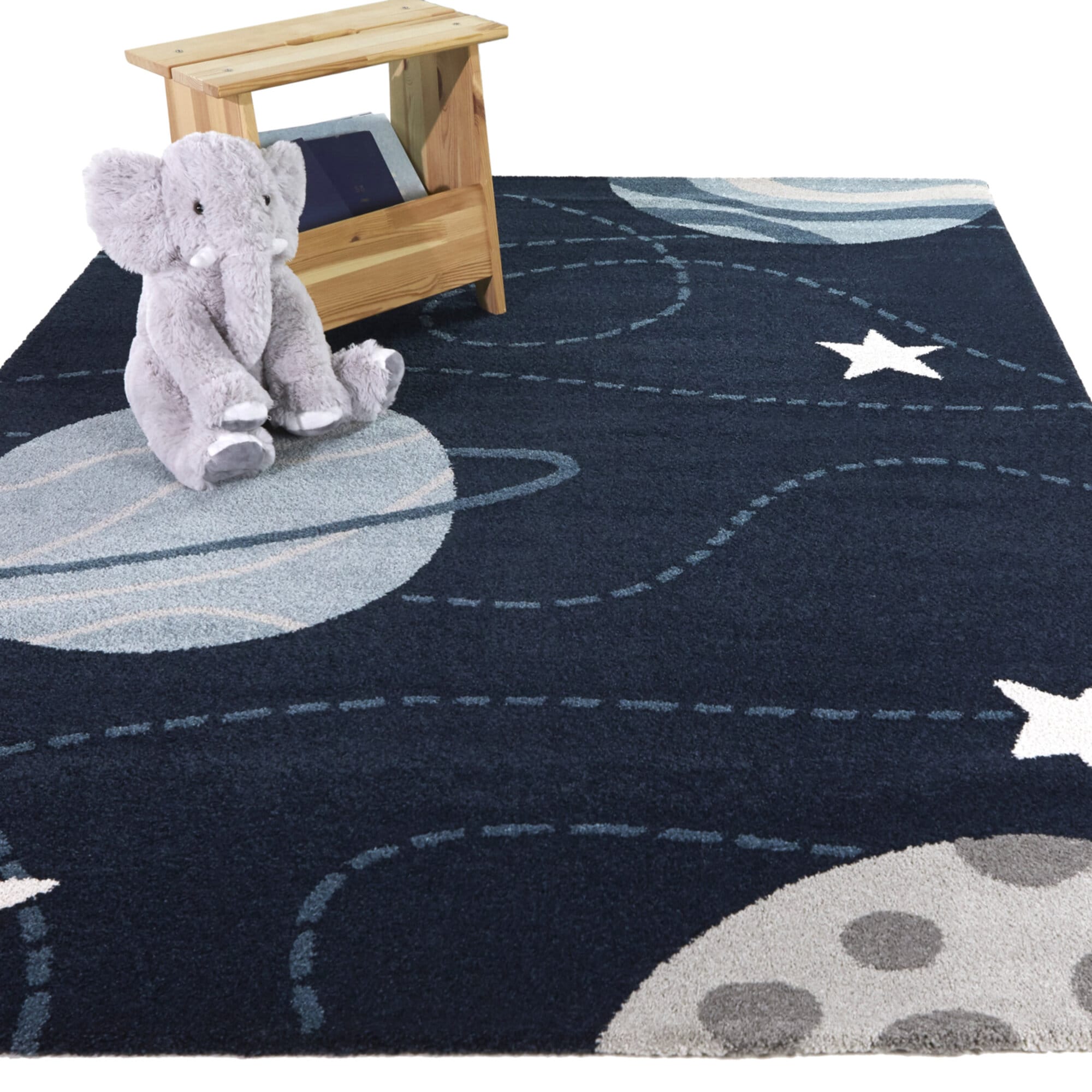 Balta 3122523 5 x 6 (ft) Polypropylene Navy Rectangular Indoor Global Area rug