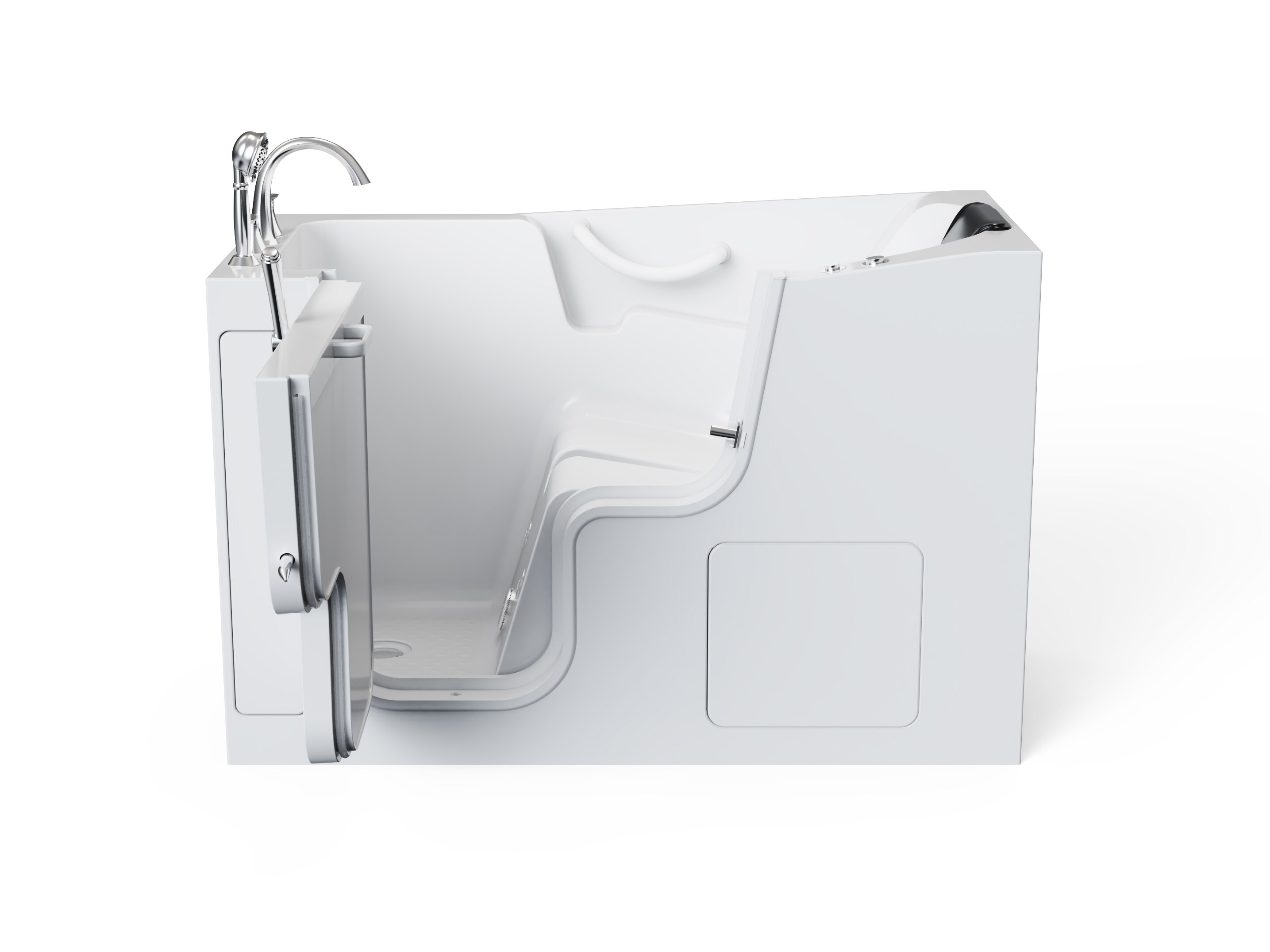 Project Source White 4.125-in Bathtub/Shower Arm Mount (0.875-in-ID) | 10204