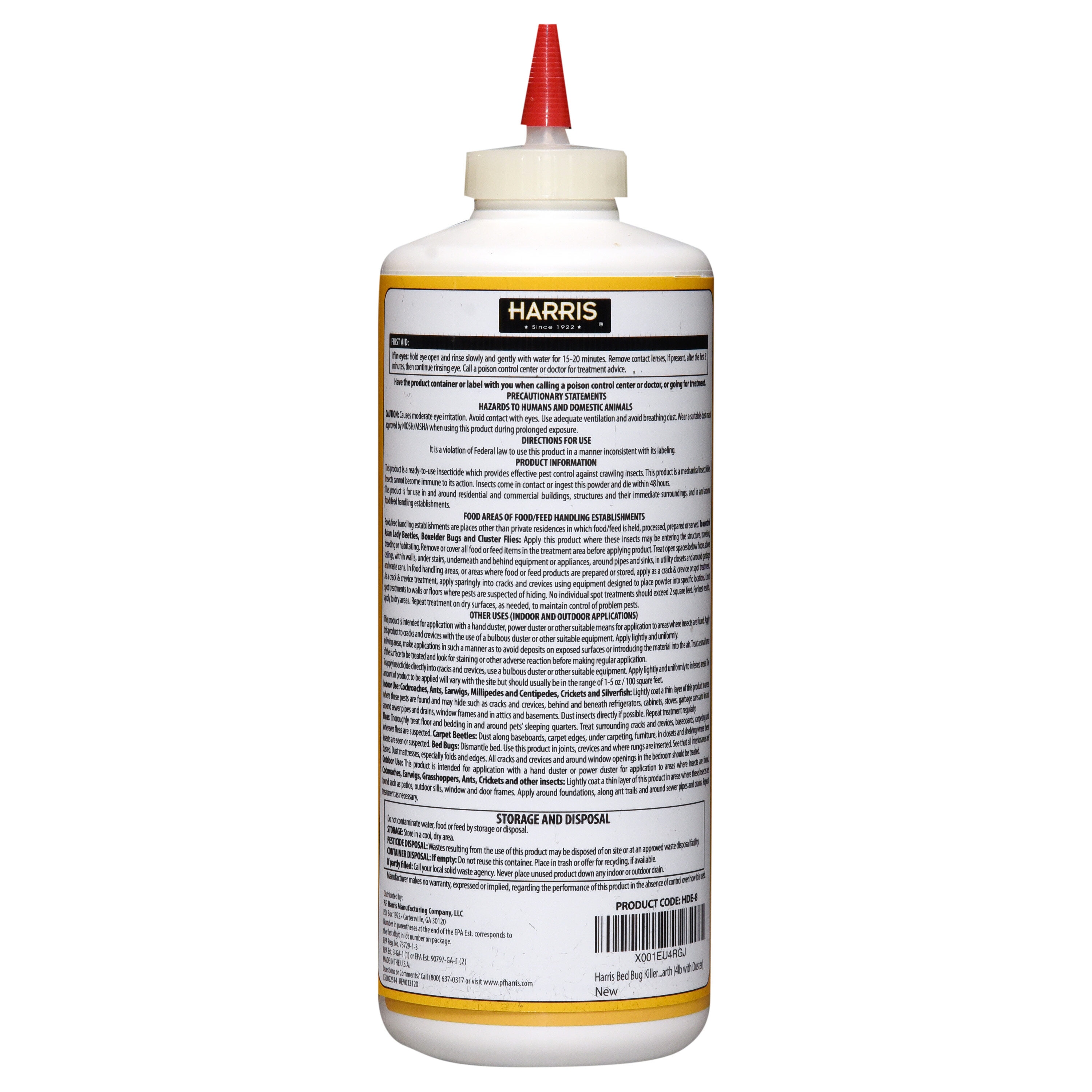 Harris HDE-8 pesticides - View #5