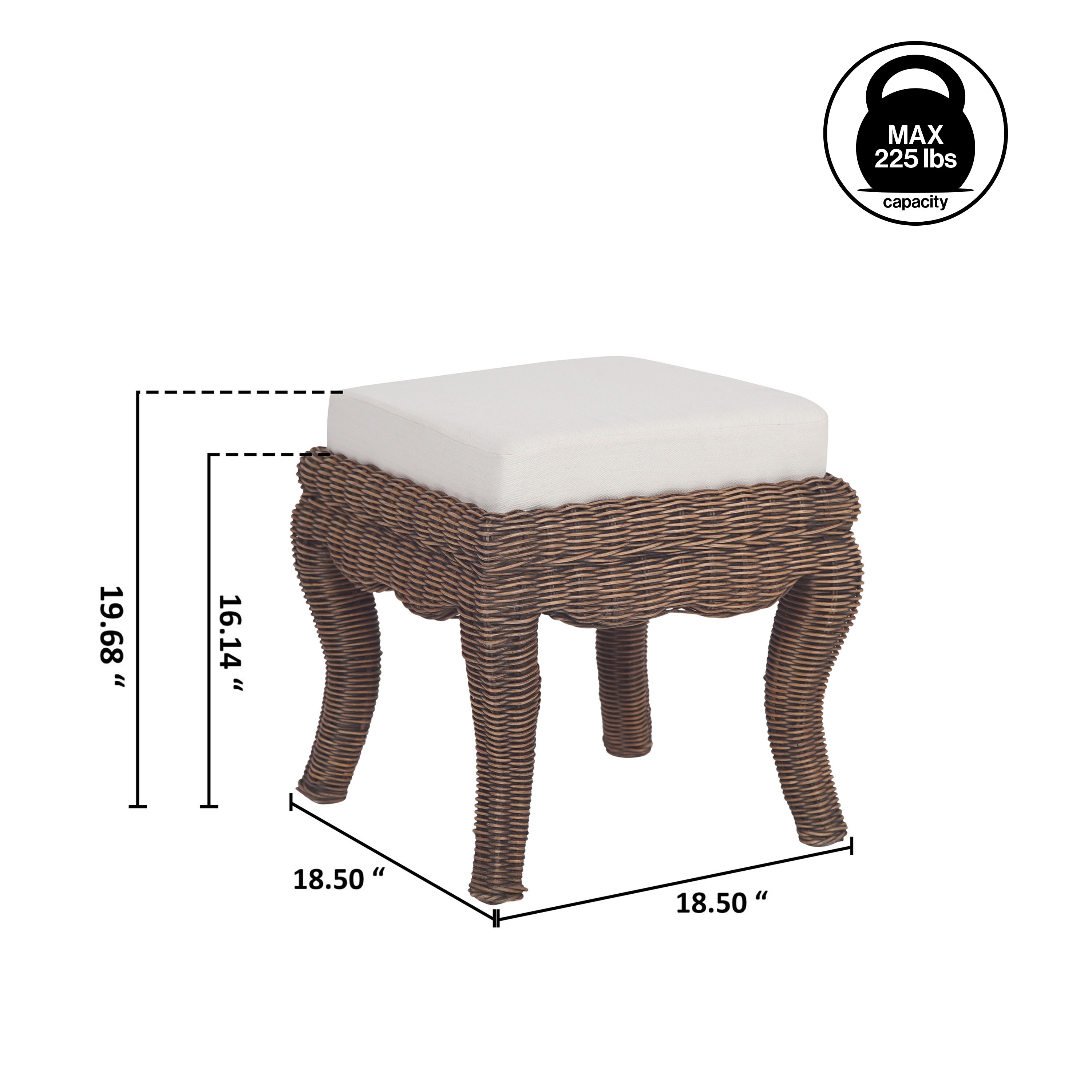 JONATHAN  Y VSL1000B Vanity-Stools - View #3