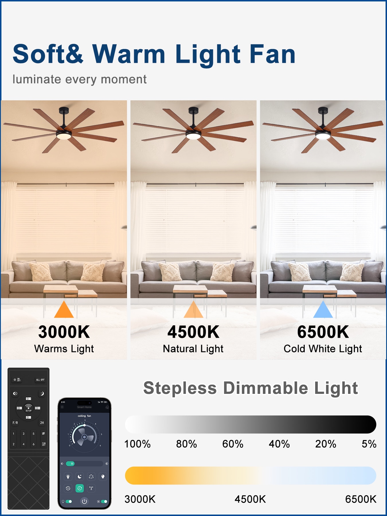 Depuley WS-FPZ197-66C-WC-LW Ceiling-Fans - View #3