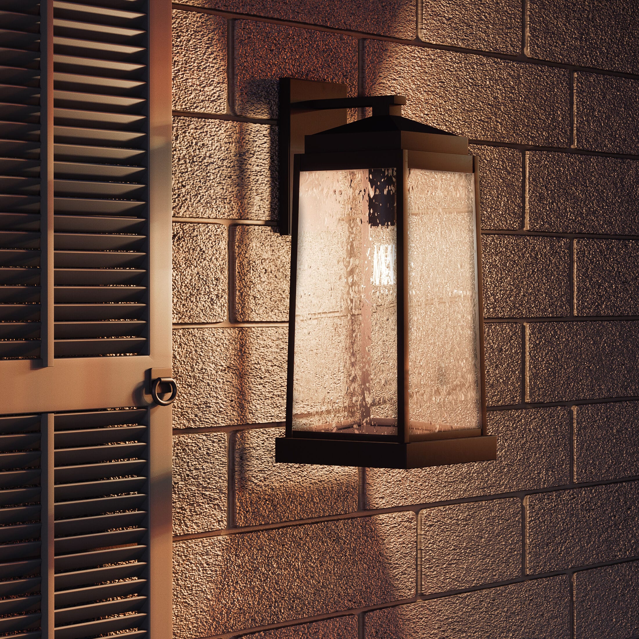 Quoizel Ravenel 19-in H Western Bronze Medium Base (E-26) Outdoor Wall Light