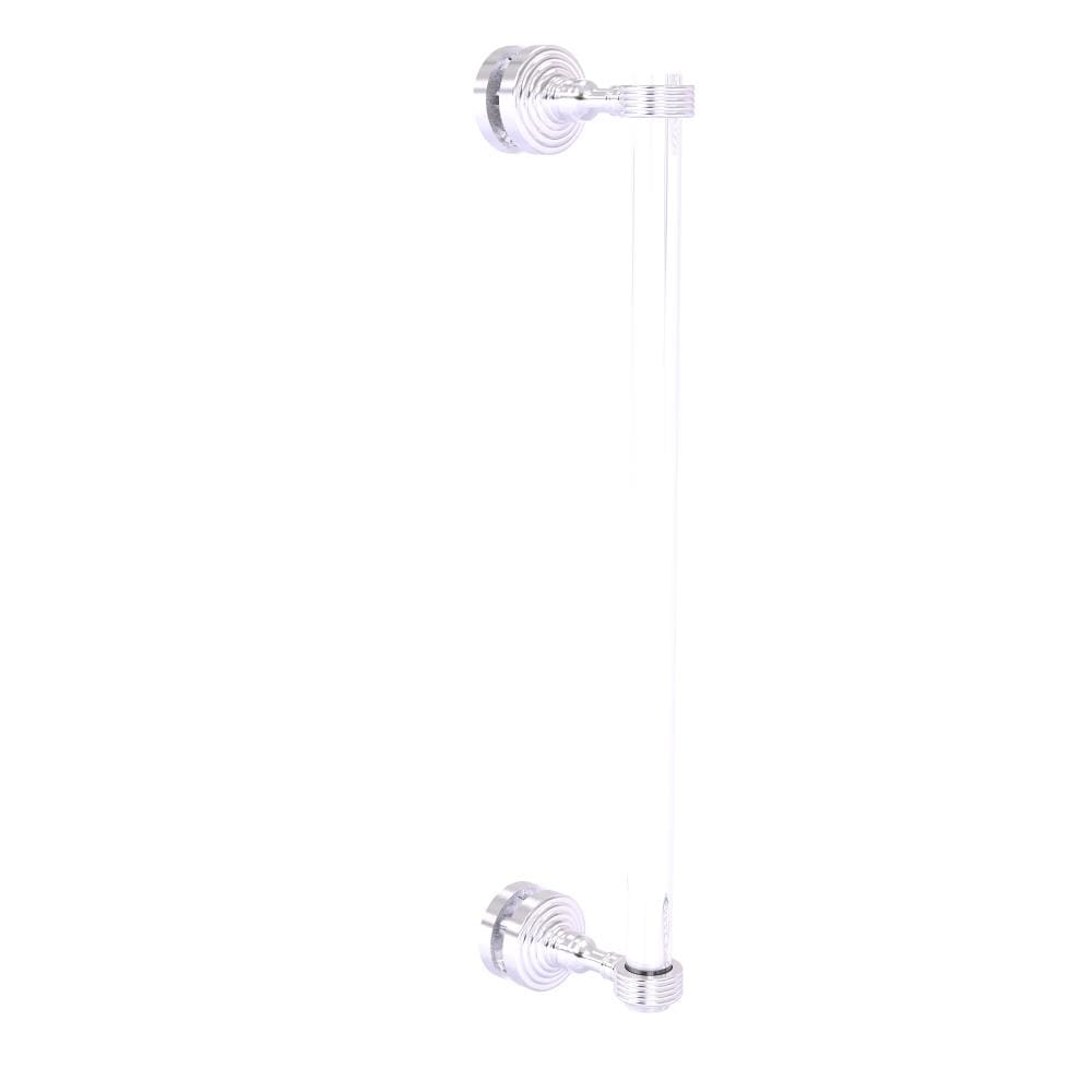 Allied Brass PG-407G-18SM-SCH Satin chrome 18-Inches Hinged shower door Handle