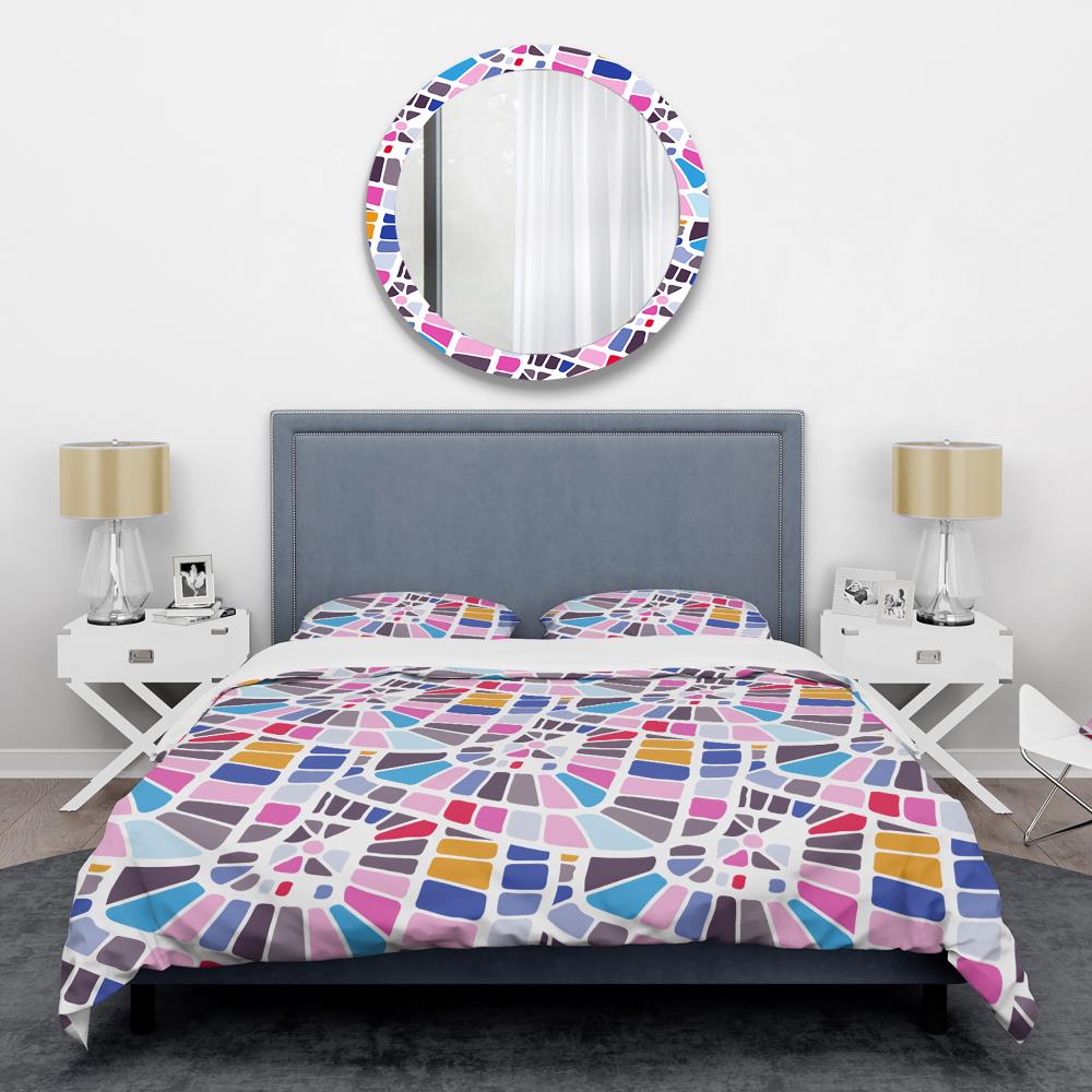 Designart BED24496-T 3 -Piece Multi-Color Twin Duvet cover Set