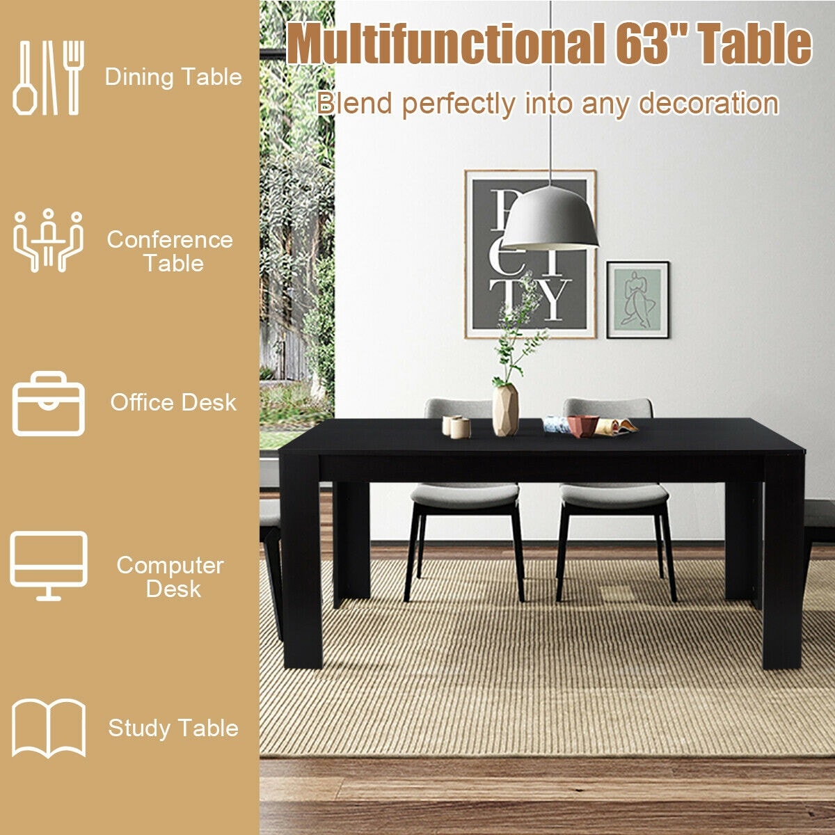 Costway HW67654 Dining-Tables - View #7