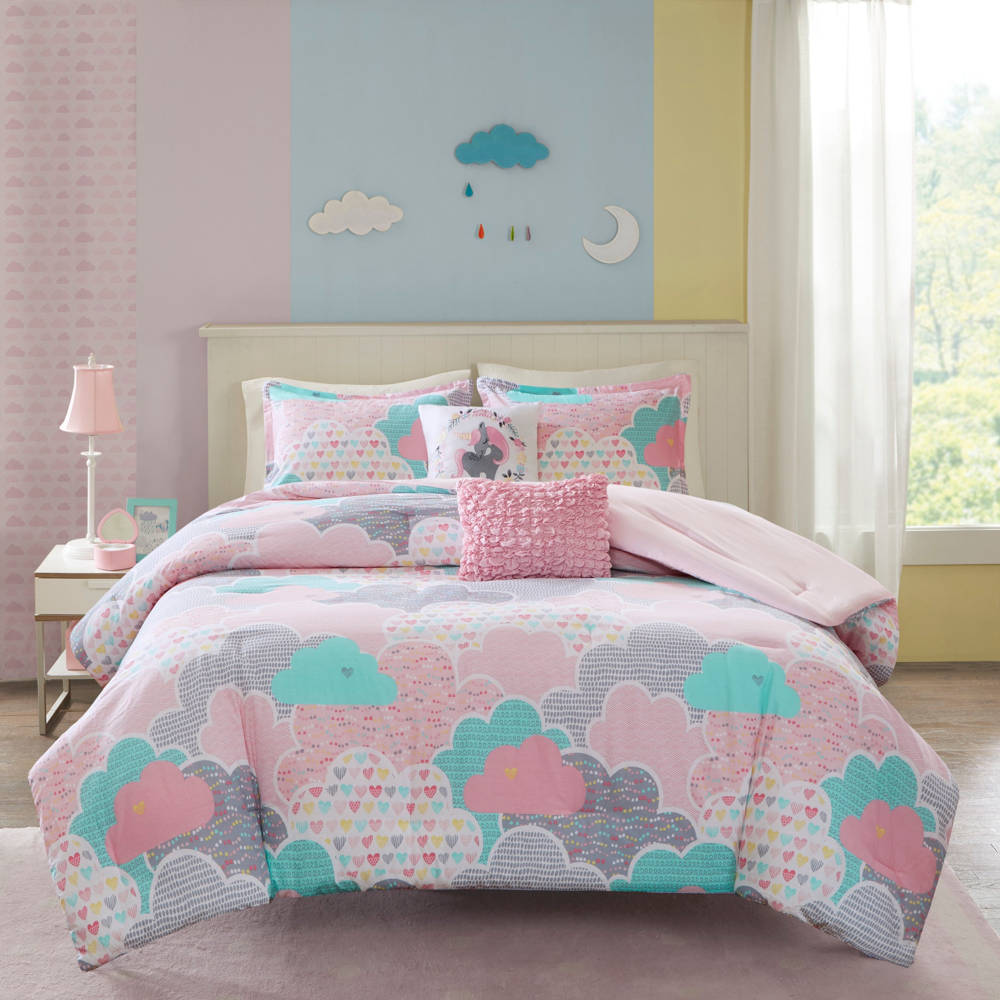Urban Habitat Kids UHK10-0013 4 -Piece Pink Twin Comforter Set