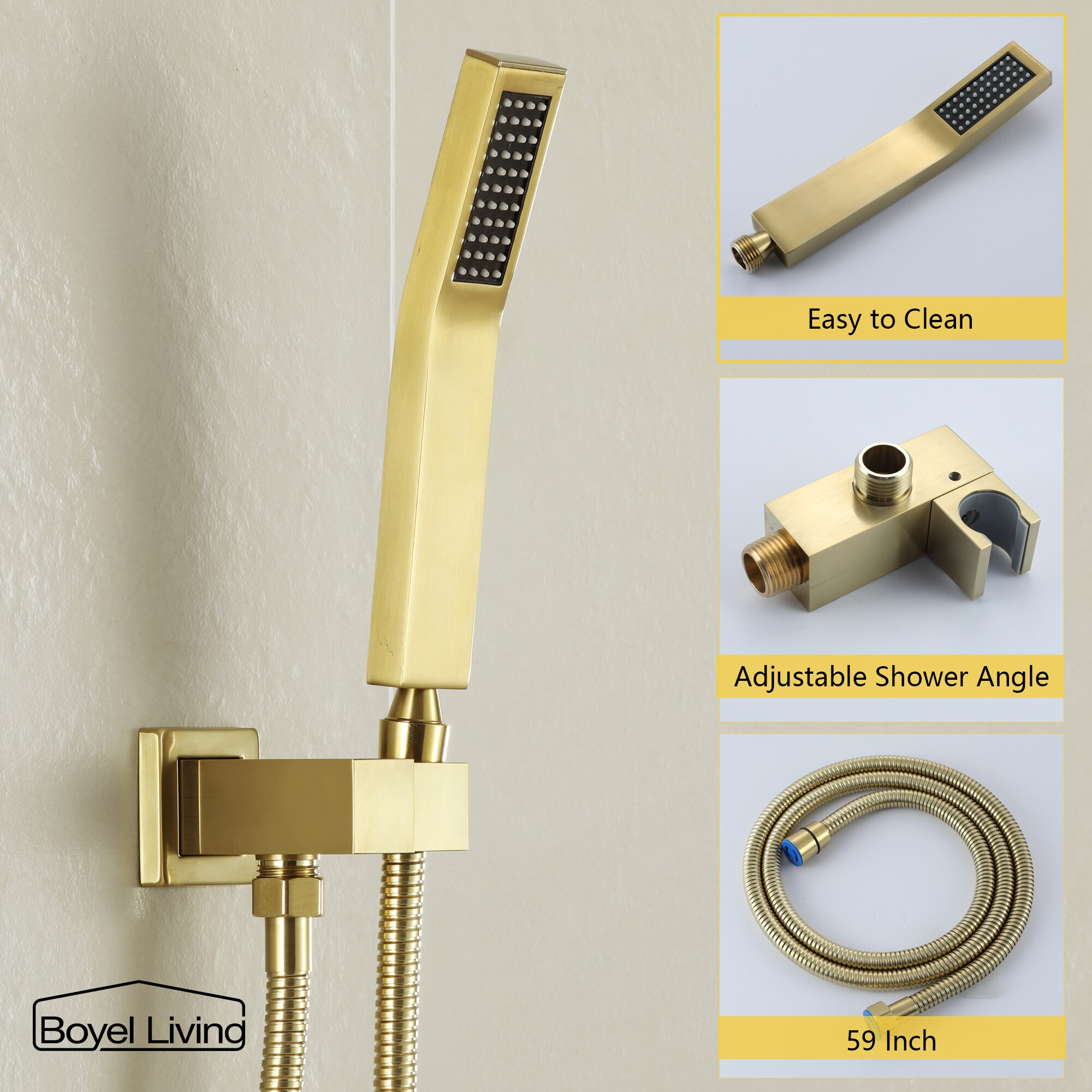 Clihome CHMS-12BG-A3801 Showerhead-Bar-Panels - View #5