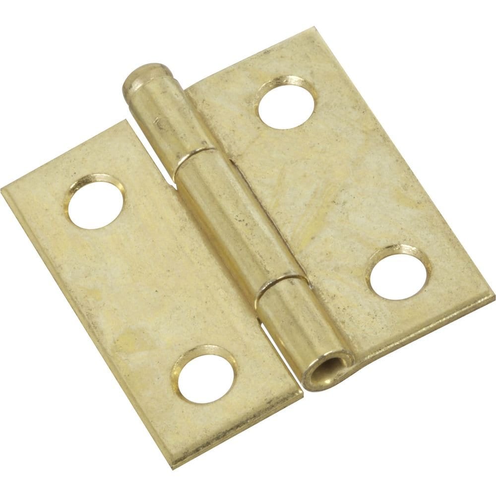 National Hardware N141-754 V508 Removable Pin Hinges in Brass 2 pack #N141-754-8EDD
