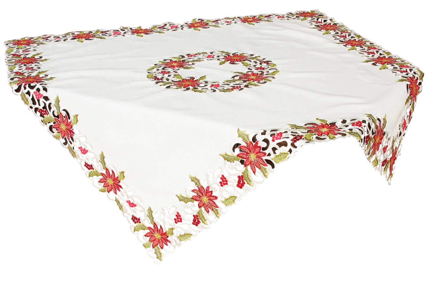 XIA Home Fashions XD147823434 34-Inches Tabletop Decoration Poinsettia Christmas Decor