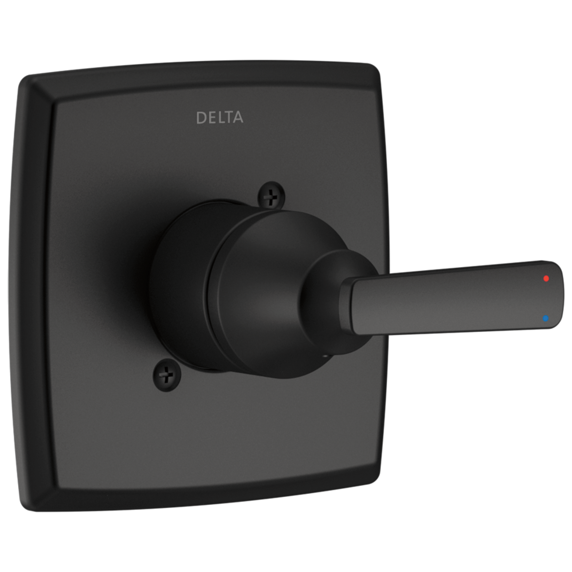 Delta T14064-BL Ashlyn Matte Black 3.25-Inches Universal Bathtub/Shower Volume control trim 0.5-Inches -ID