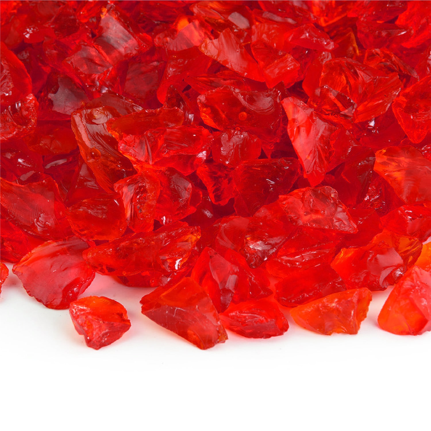 Yard Elements A9-MBNE-5ULQ Molten Orange- Crushed Fire Glass For Indoor and Outdoor Fire Pits or Fireplaces 10 Pounds 3/8 Inch- 1/2-in