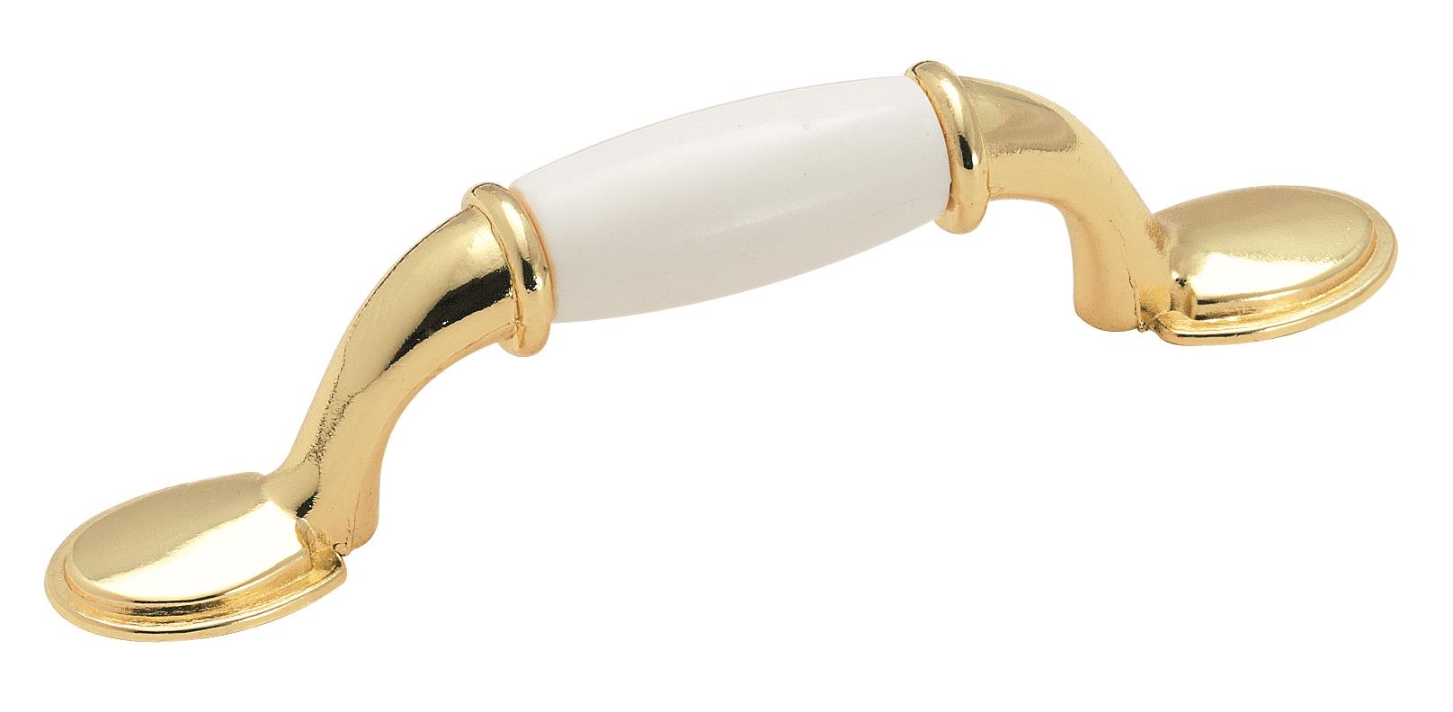 Amerock Everyday Heritage 3-in (76mm) Center to Center Burnished Brass Arch Handle Drawer Pull