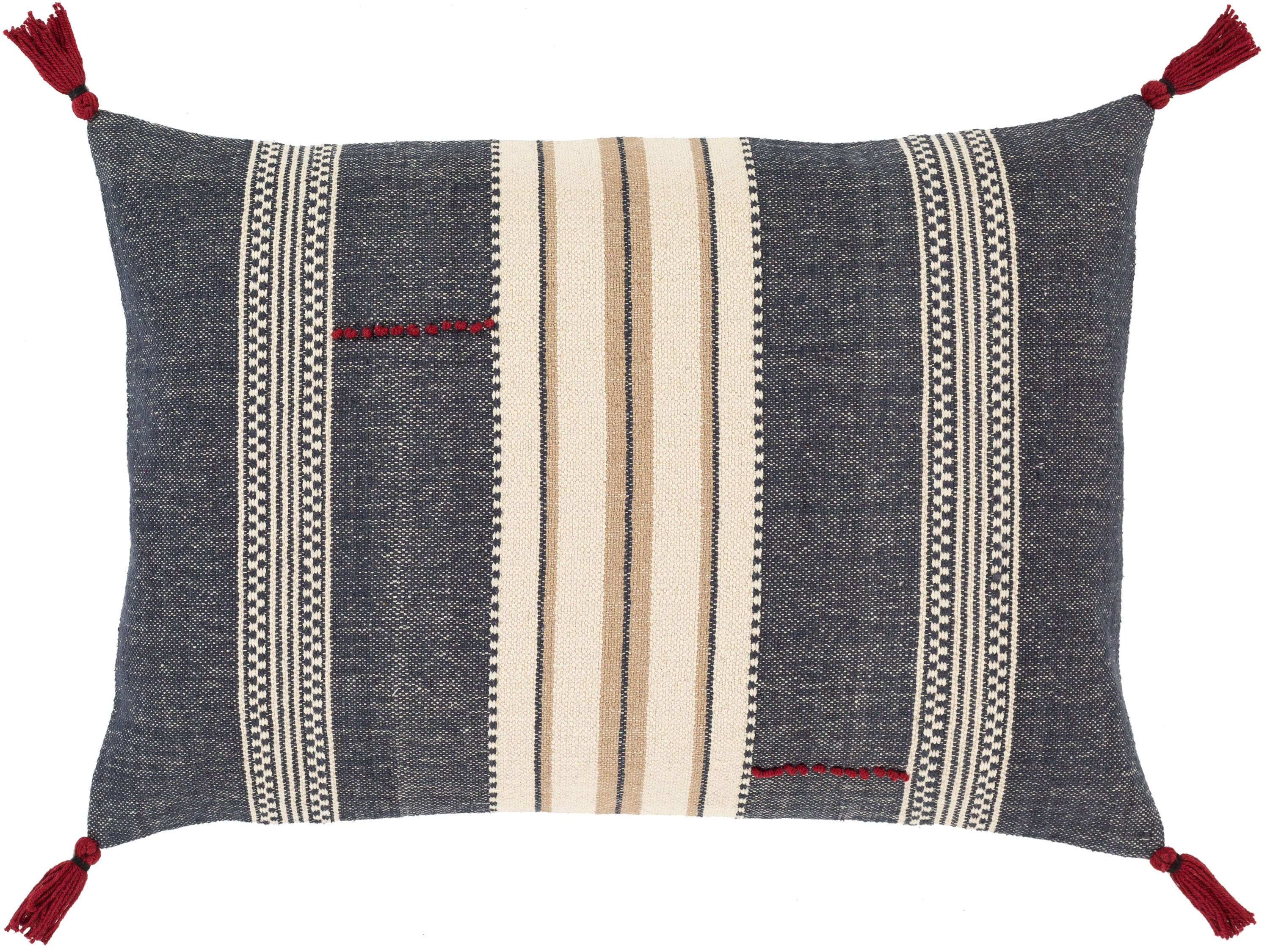 Livabliss DSG002-1624 Dashing 16-in x 24-in Navy Oblong Indoor Decorative Cover