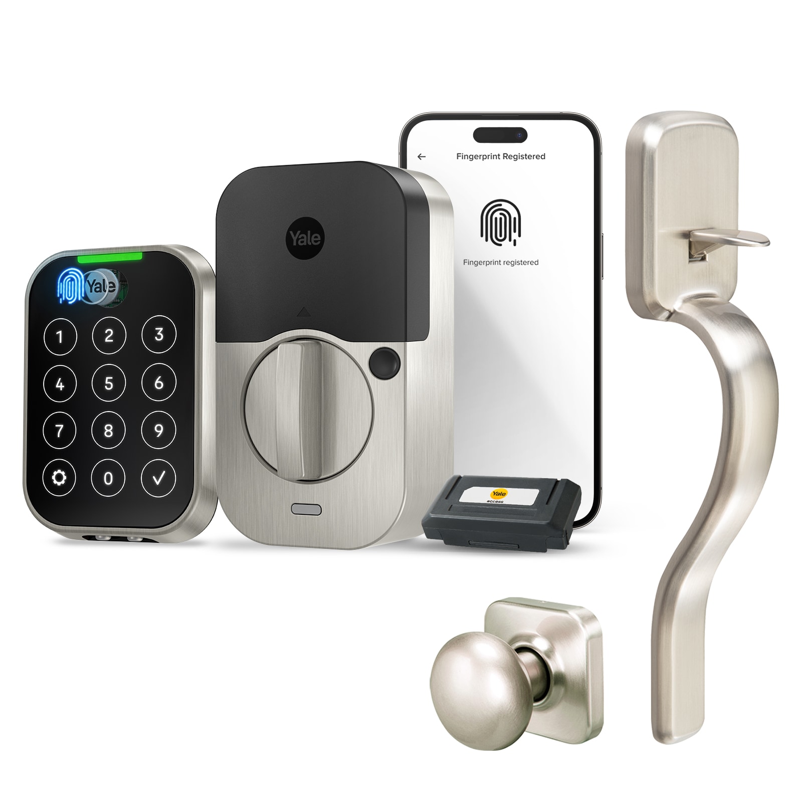 Assure Lock Satin Nickel Wi-Fi and Bluetooth Touchscreen Single Cylinder Deadbolt