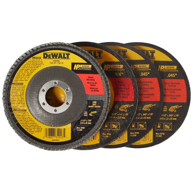 DEWALT 4-Pack 4.5-in Zirconia Grinding Wheel in the Abrasive