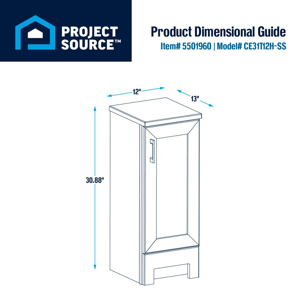 Project Source CE31T12H-SS Bath-Vanity-Combo - View #4