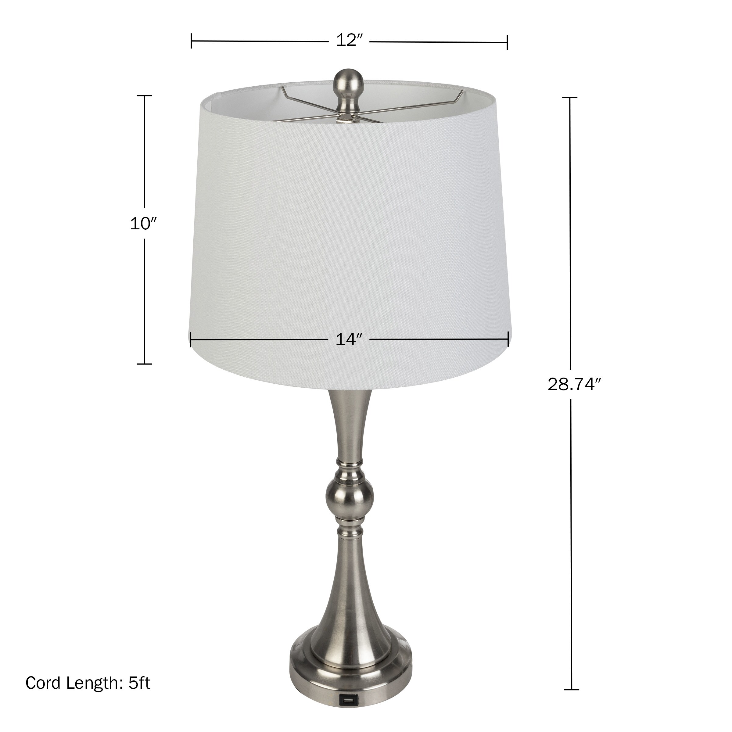 Lavish Home 72-LMPST2-22-USB Table-Lamps - View #6